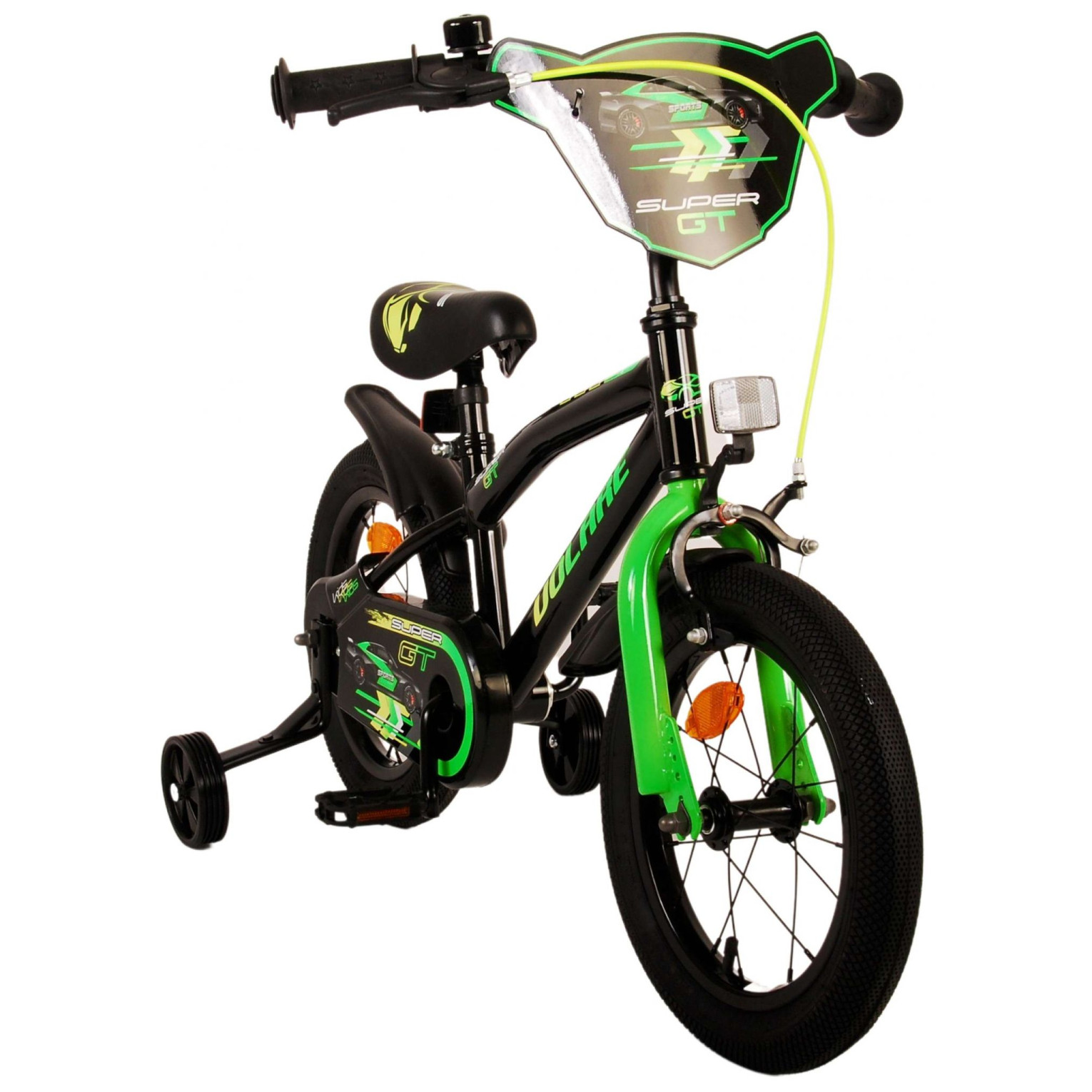 Volare Super GT Fiets - 14 inch - Groen - Twee handremmen