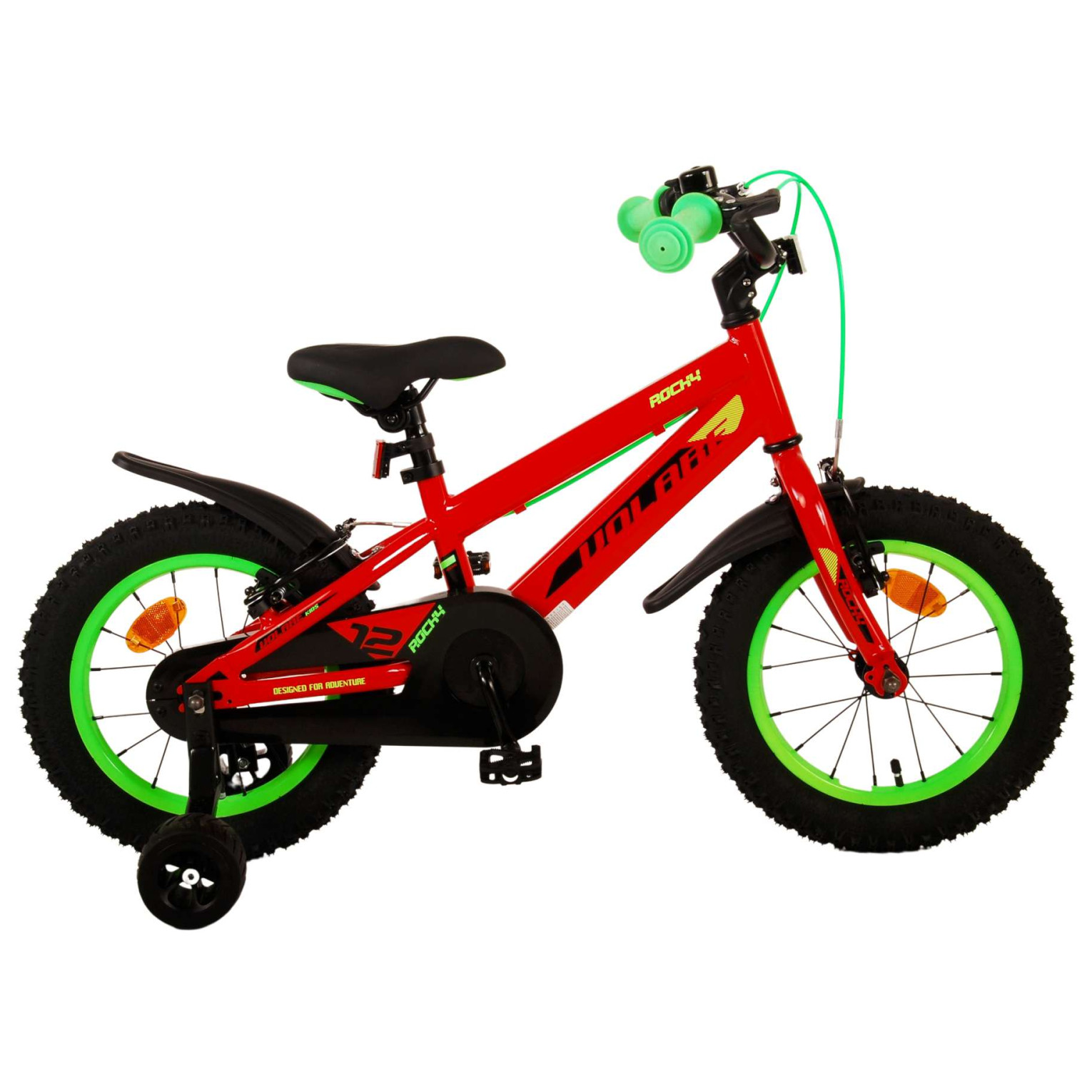 Volare Rocky Fiets - 14 inch - Rood - Twee handremmen