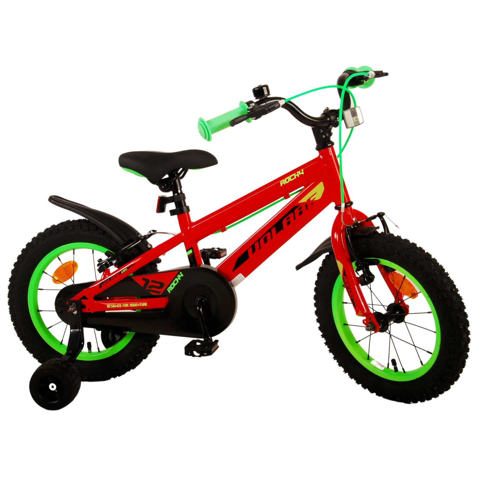 Volare Rocky Fiets - 14 inch - Rood - Twee handremmen