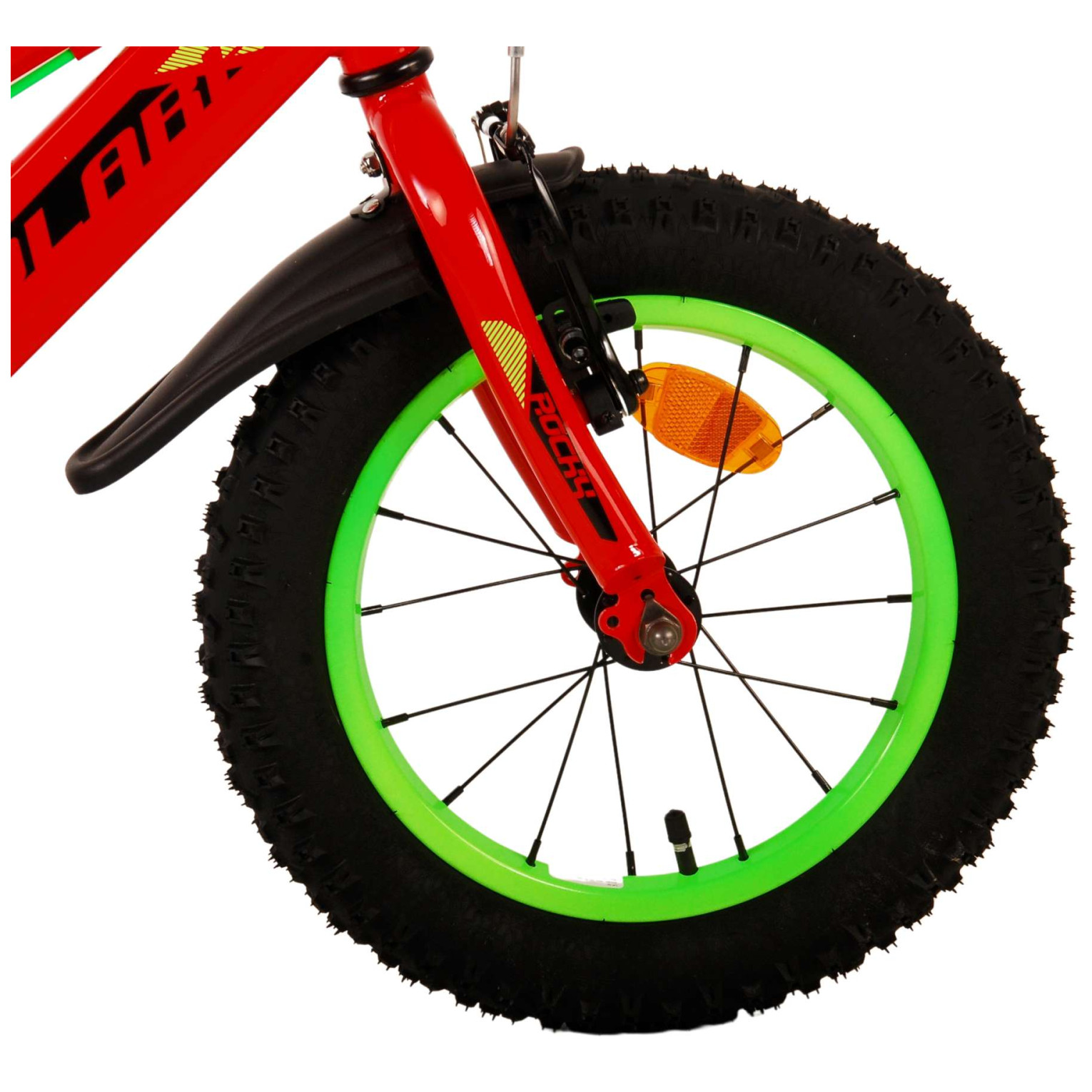 Volare Rocky Fiets - 14 inch - Rood - Twee handremmen