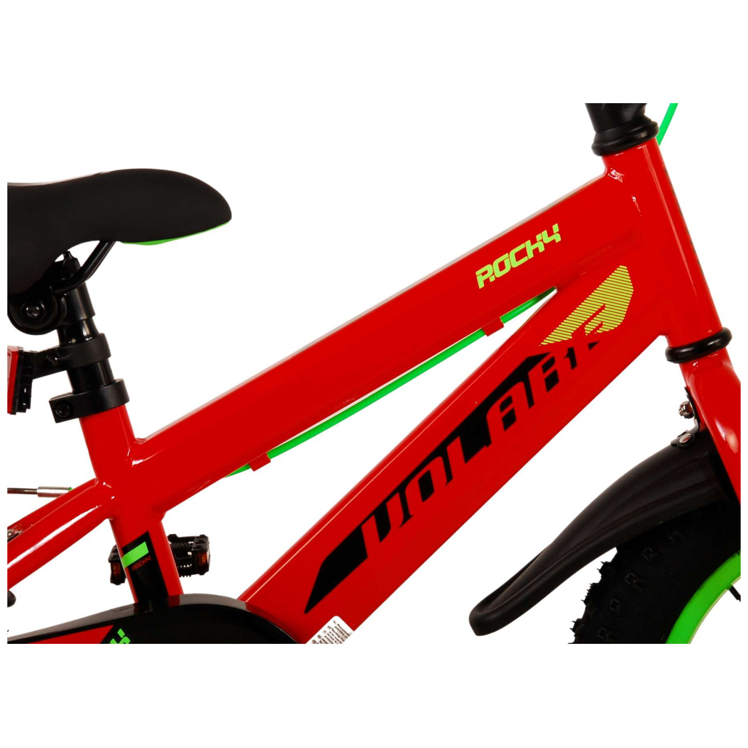 Volare Rocky Fiets - 14 inch - Rood - Twee handremmen