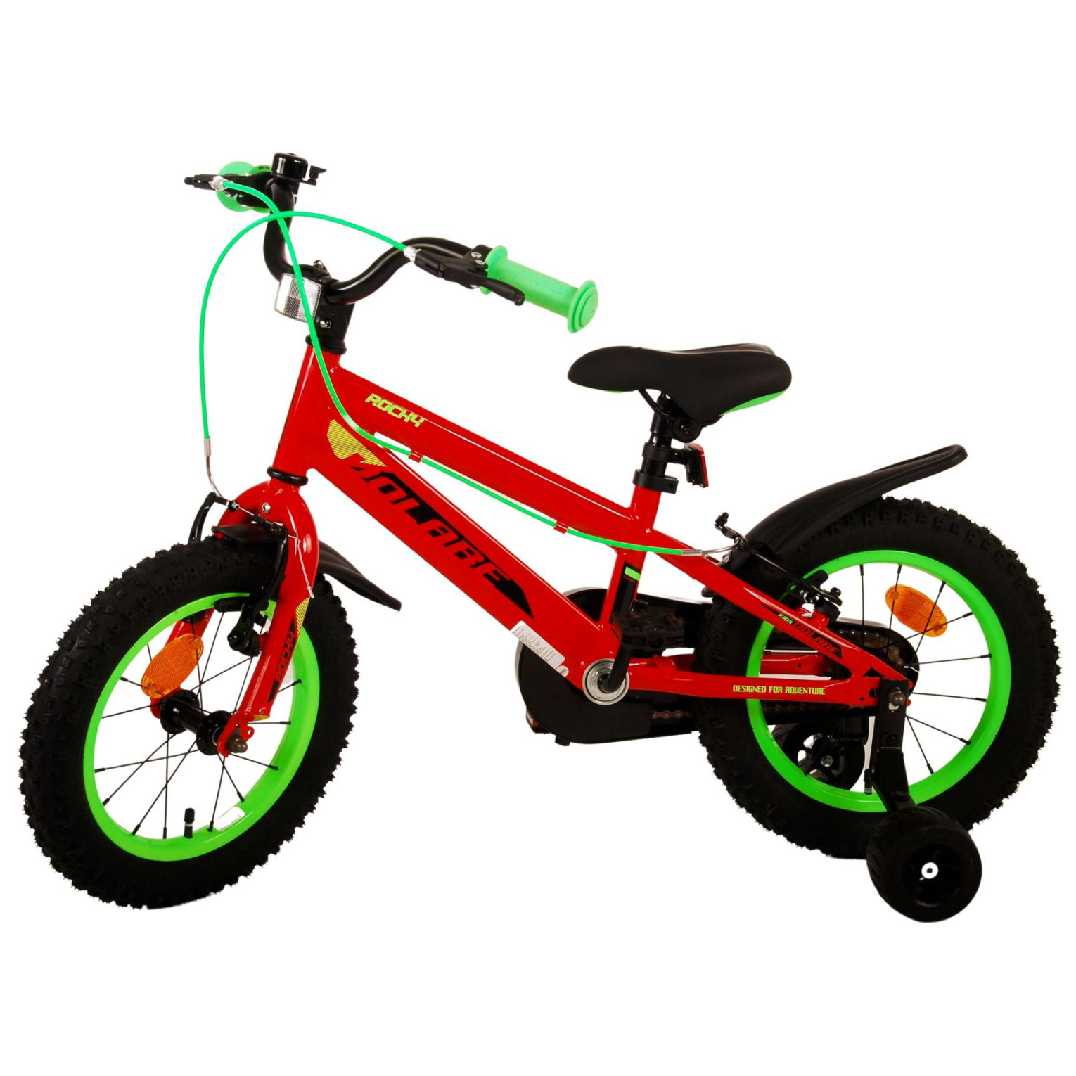 Volare Rocky Fiets - 14 inch - Rood - Twee handremmen