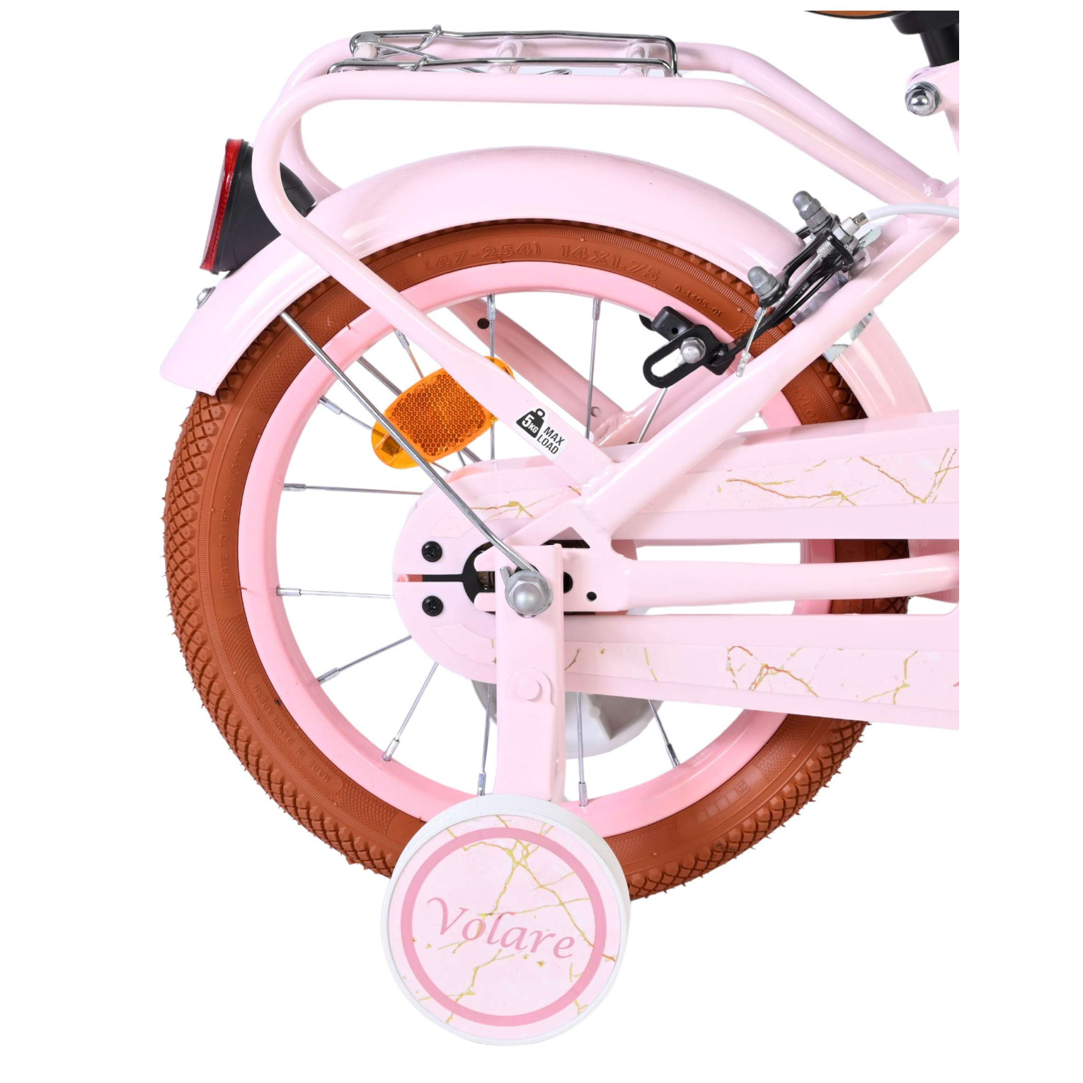 Volare Ashley Fiets - 14 inch - Roze - Twee Handremmen
