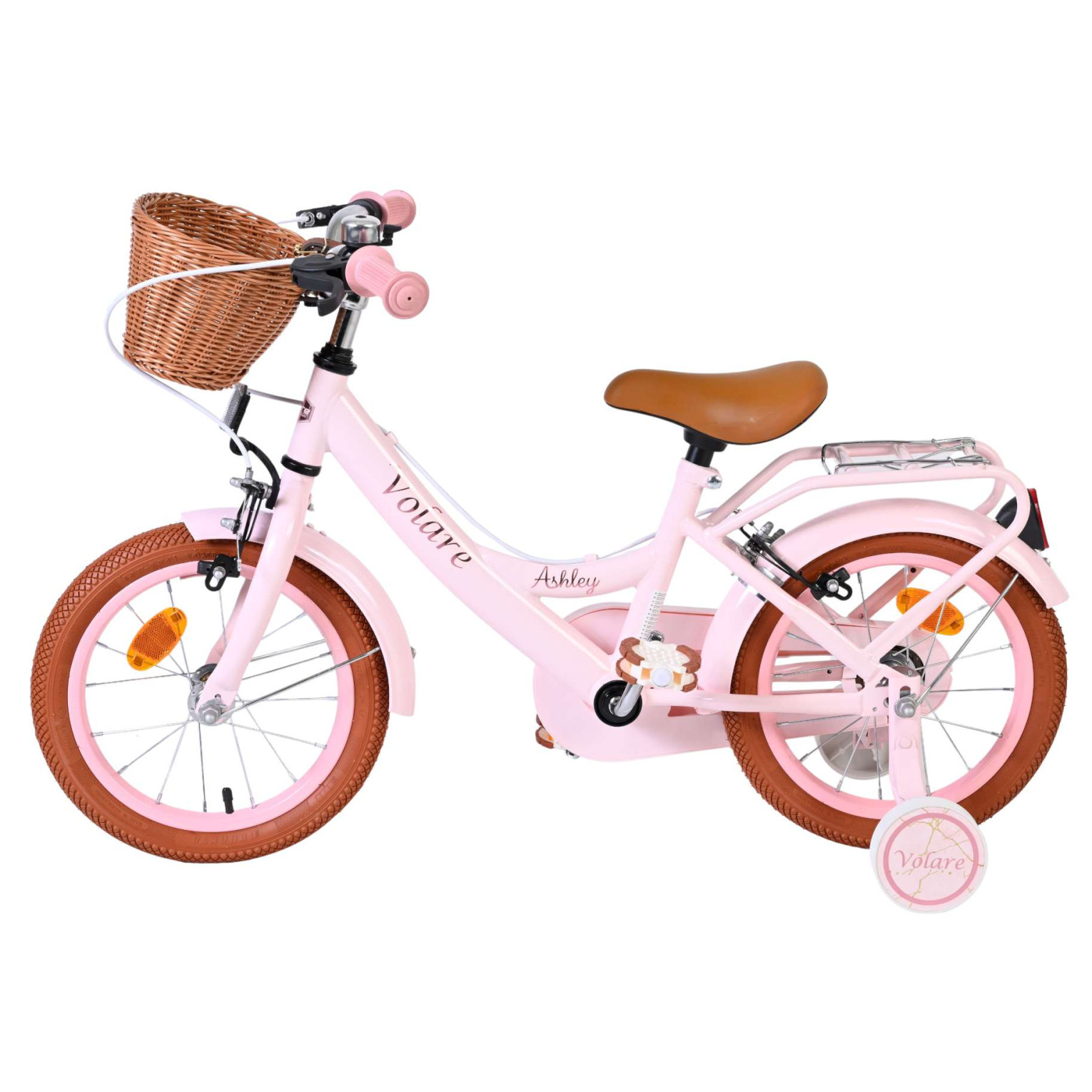 Volare Ashley Fiets - 14 inch - Roze - Twee Handremmen