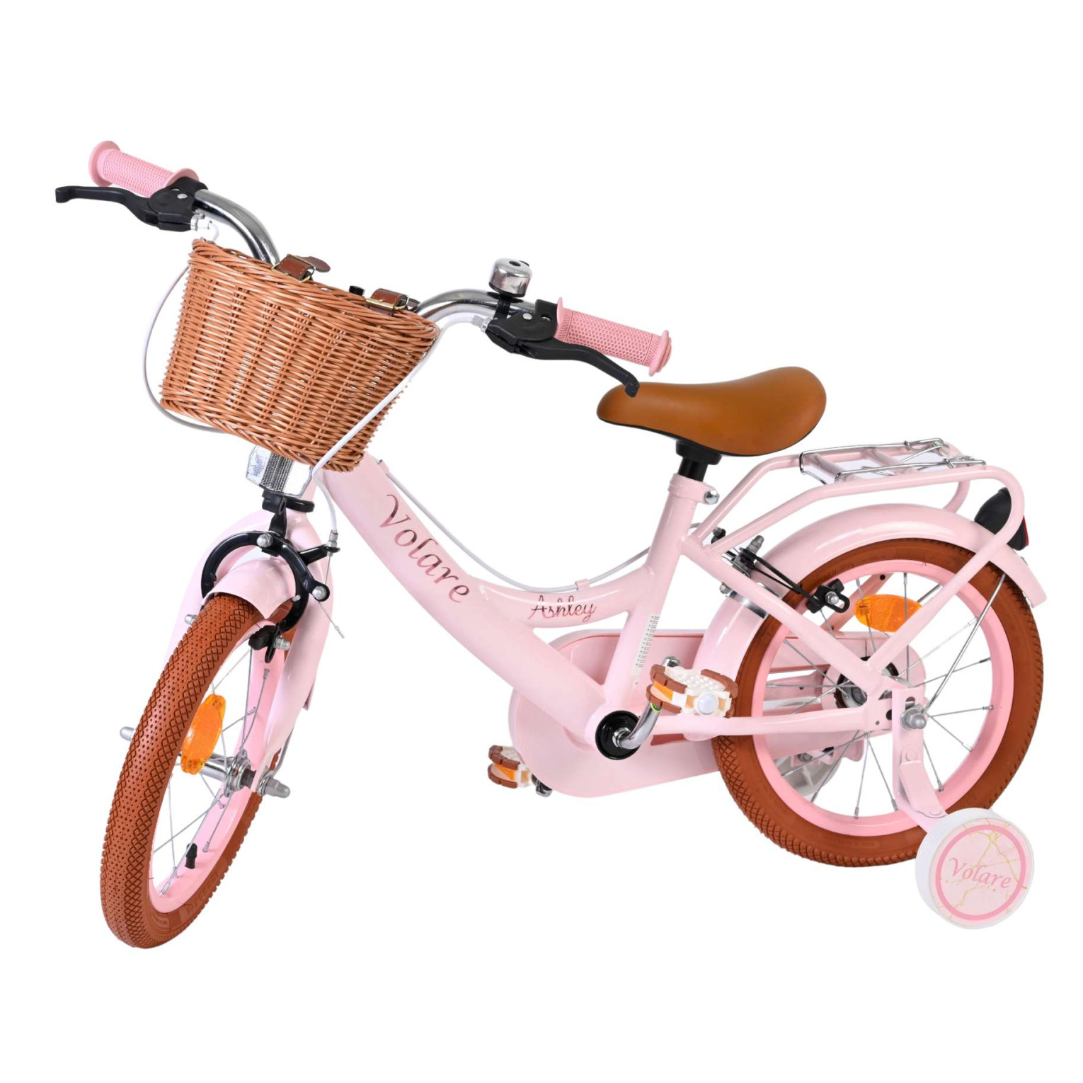 Volare Ashley Fiets - 14 inch - Roze - Twee Handremmen