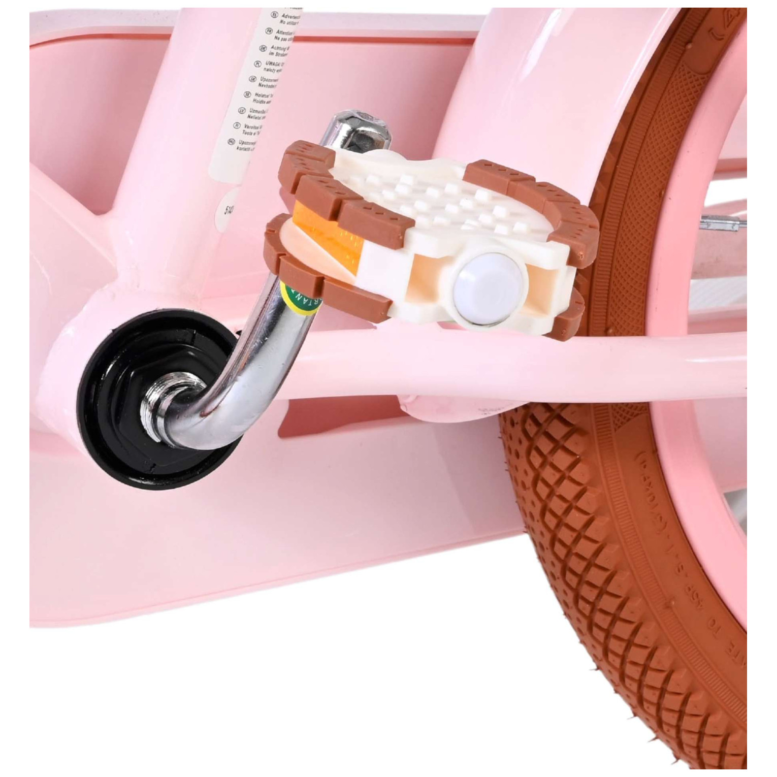 Volare Ashley Fiets - 14 inch - Roze - Twee Handremmen