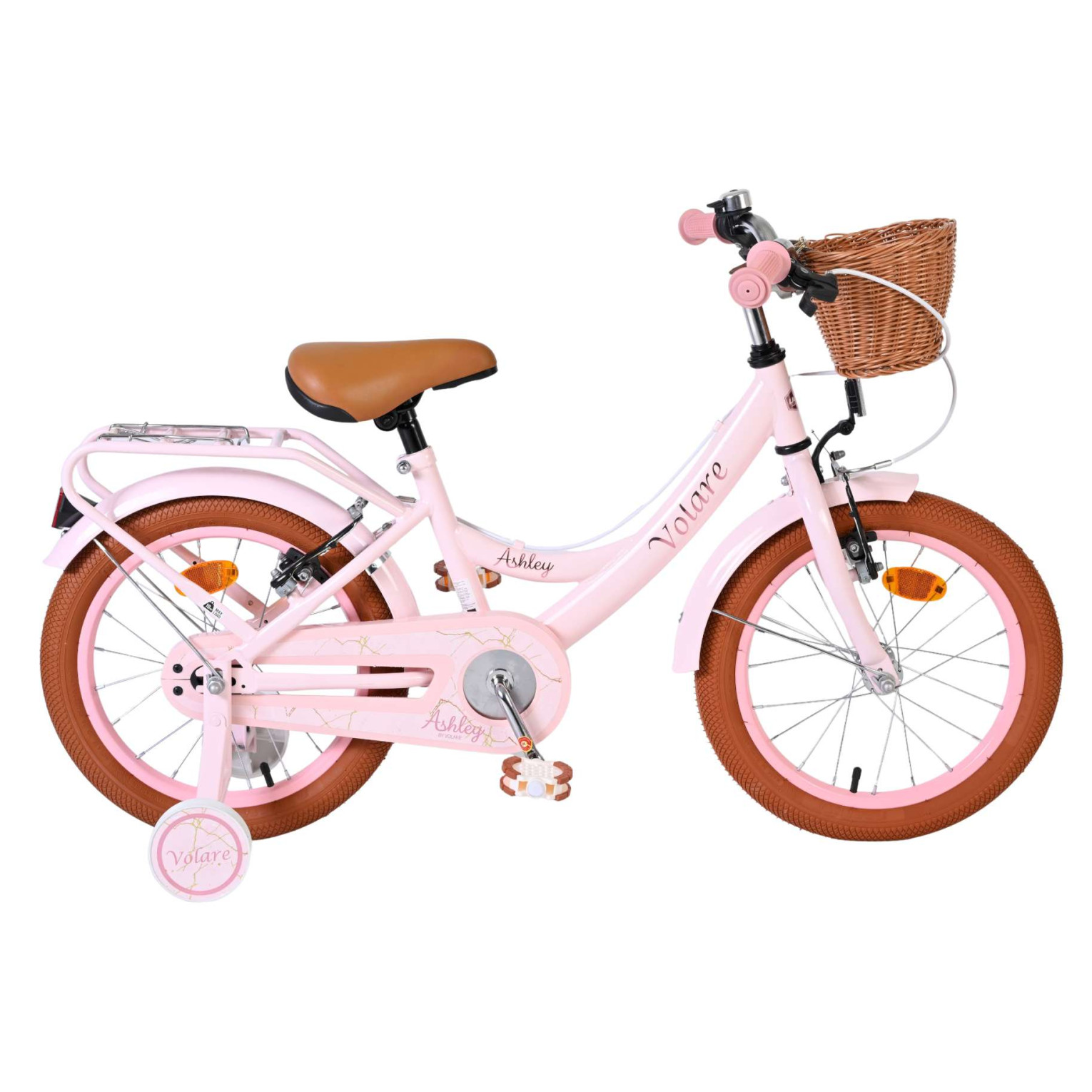 Volare Ashley Fiets - 16 inch - Roze - Twee Handremmen