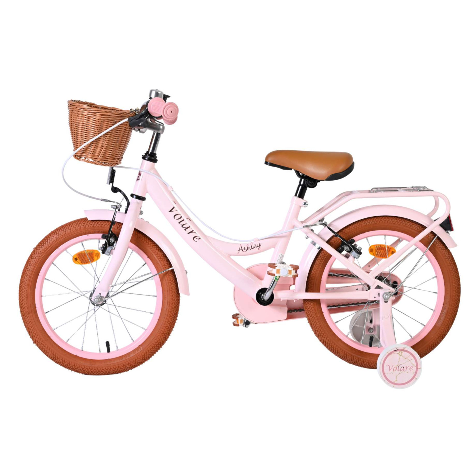 Volare Ashley Fiets - 16 inch - Roze - Twee Handremmen
