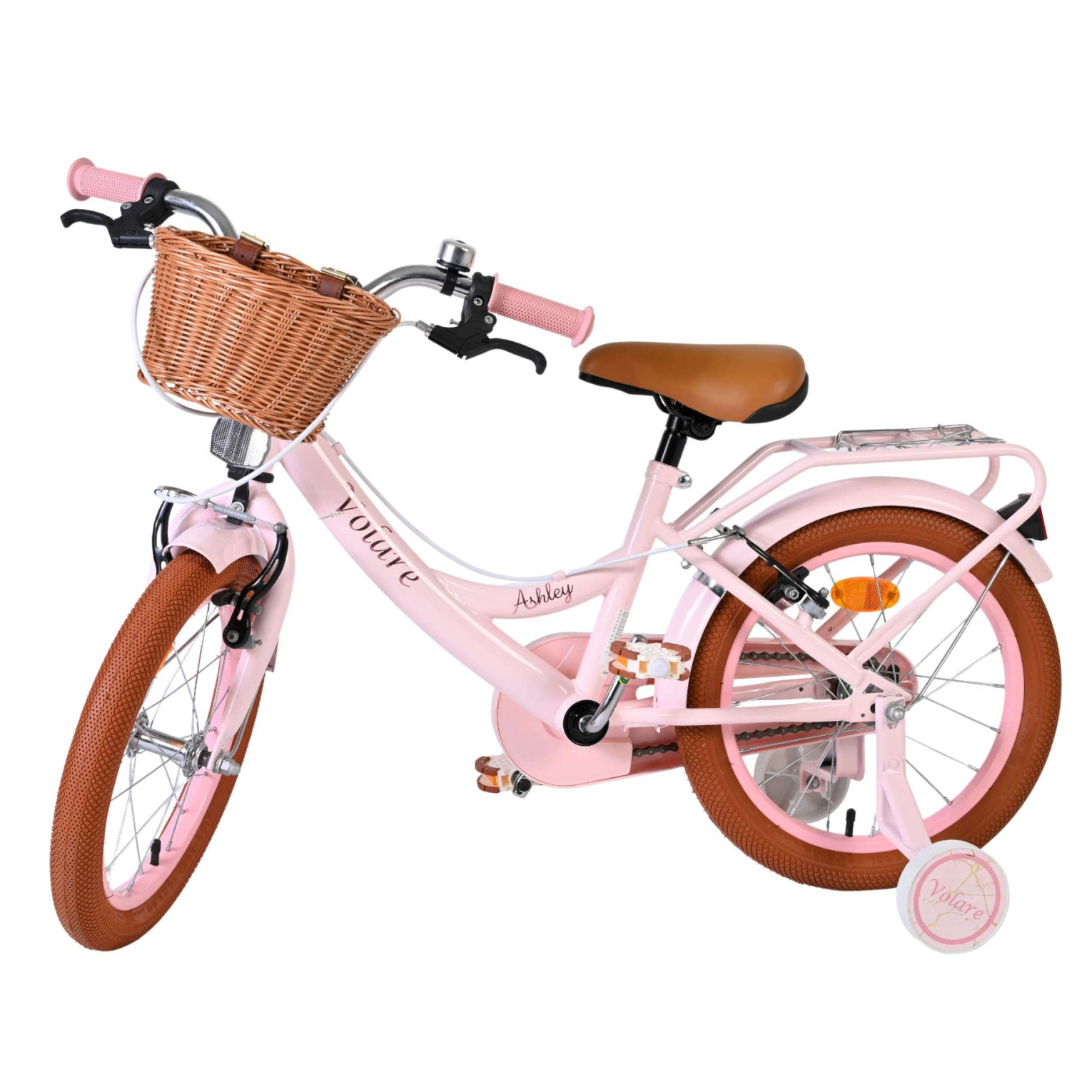 Volare Ashley Fiets - 16 inch - Roze - Twee Handremmen
