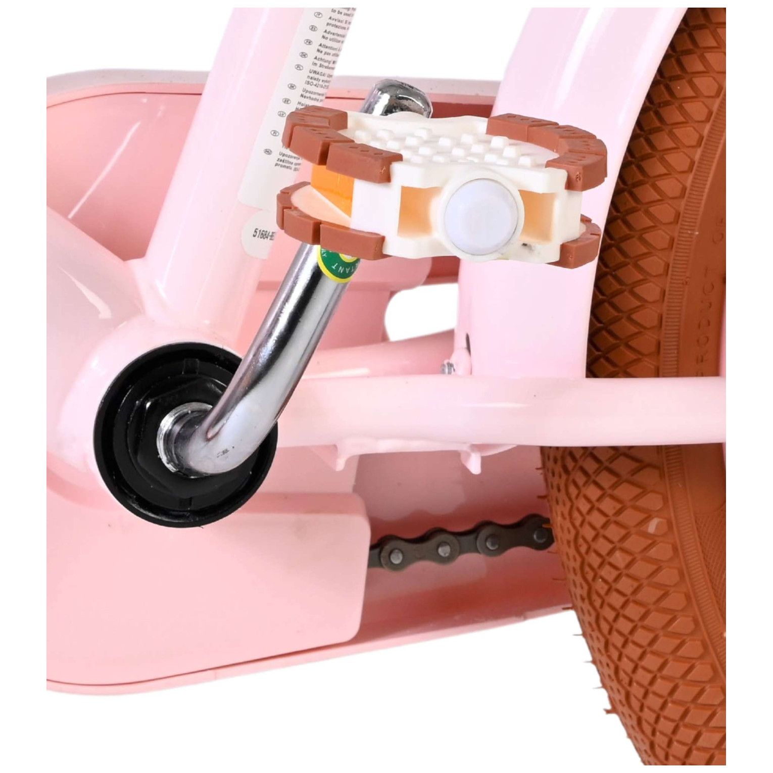 Volare Ashley Fiets - 16 inch - Roze - Twee Handremmen