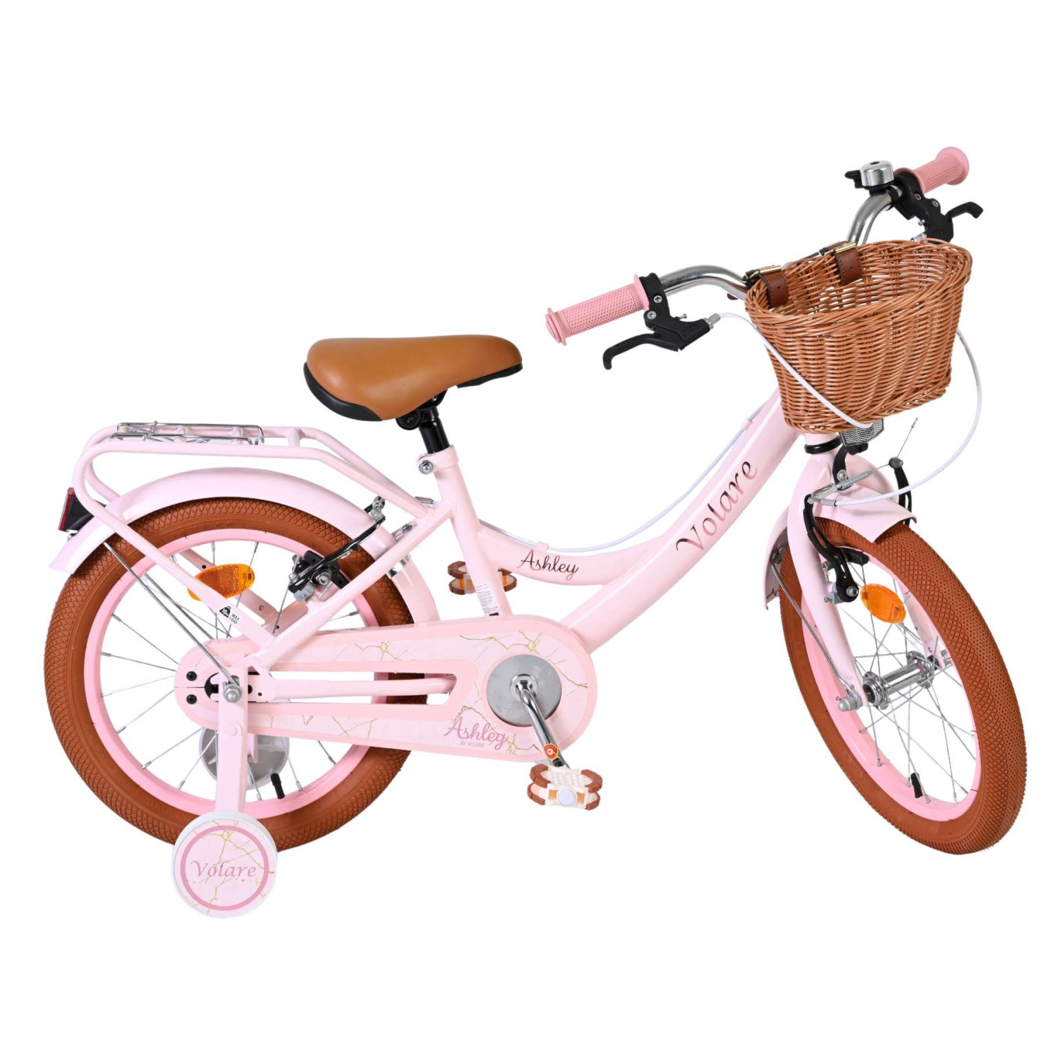 Volare Ashley Fiets - 16 inch - Roze - Twee Handremmen