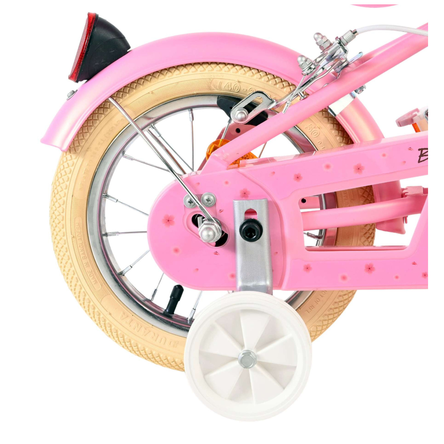 Volare Blossom Fiets - 12 inch - Roze - Twee handremmen