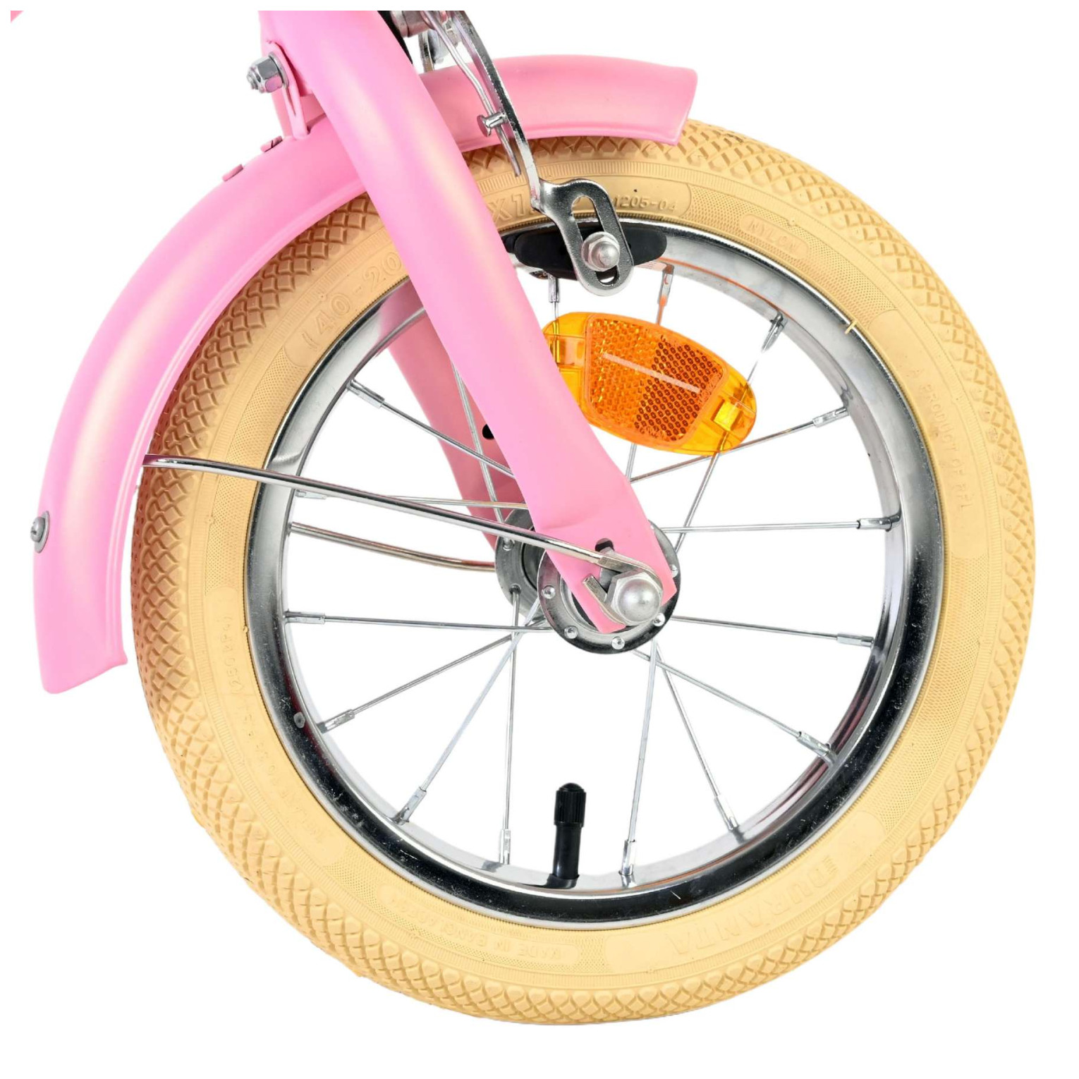 Volare Blossom Fiets - 12 inch - Roze - Twee handremmen