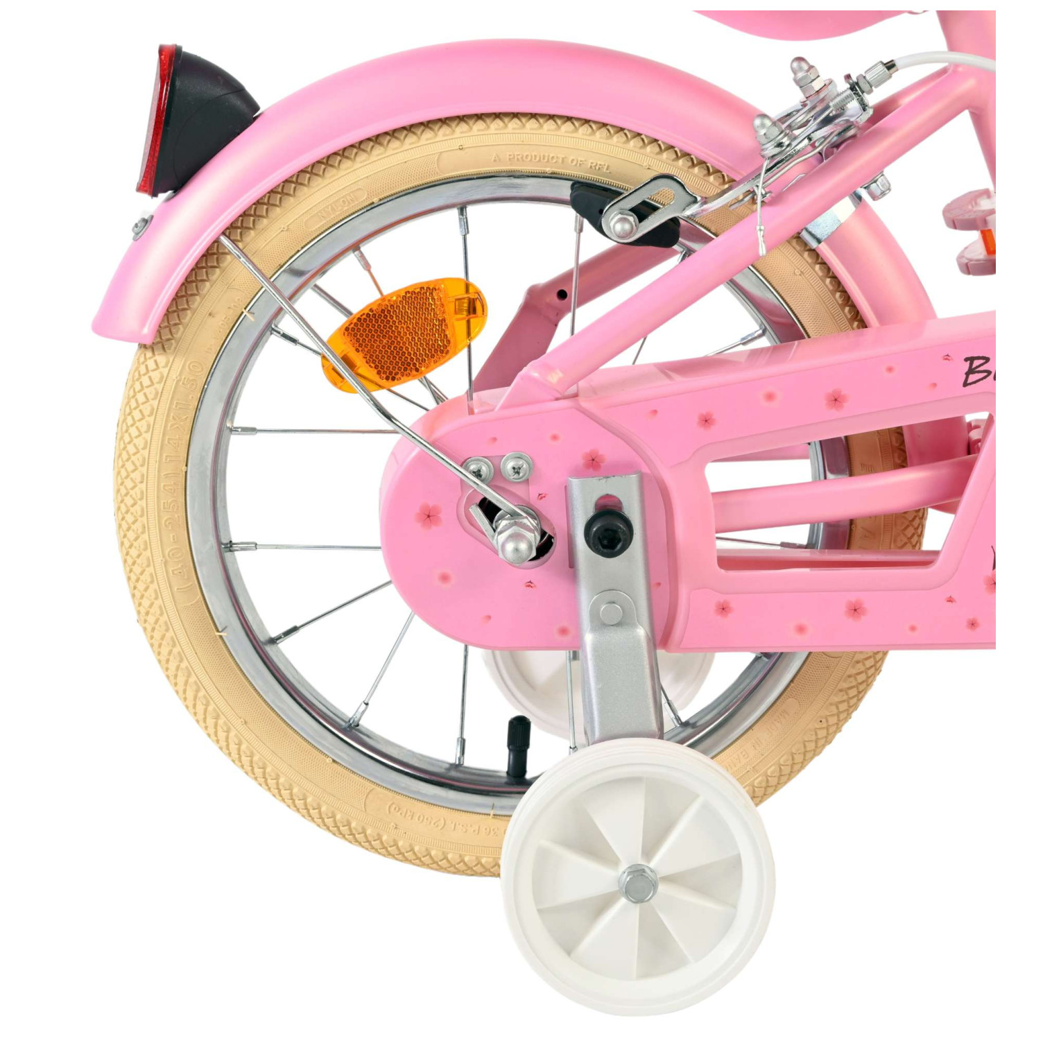 Volare Blossom Fiets - 14 inch - Roze - Twee Handremmen