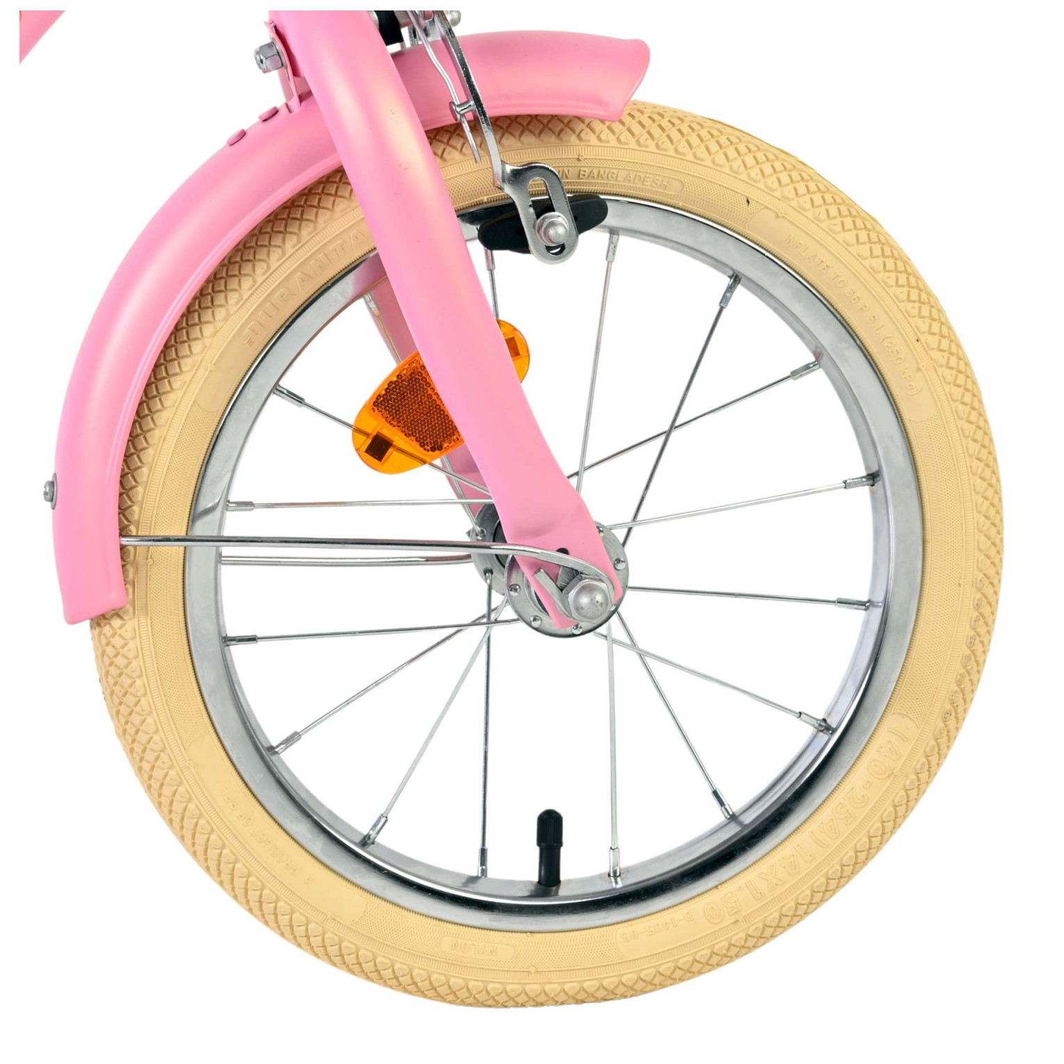 Volare Blossom Fiets - 14 inch - Roze - Twee Handremmen