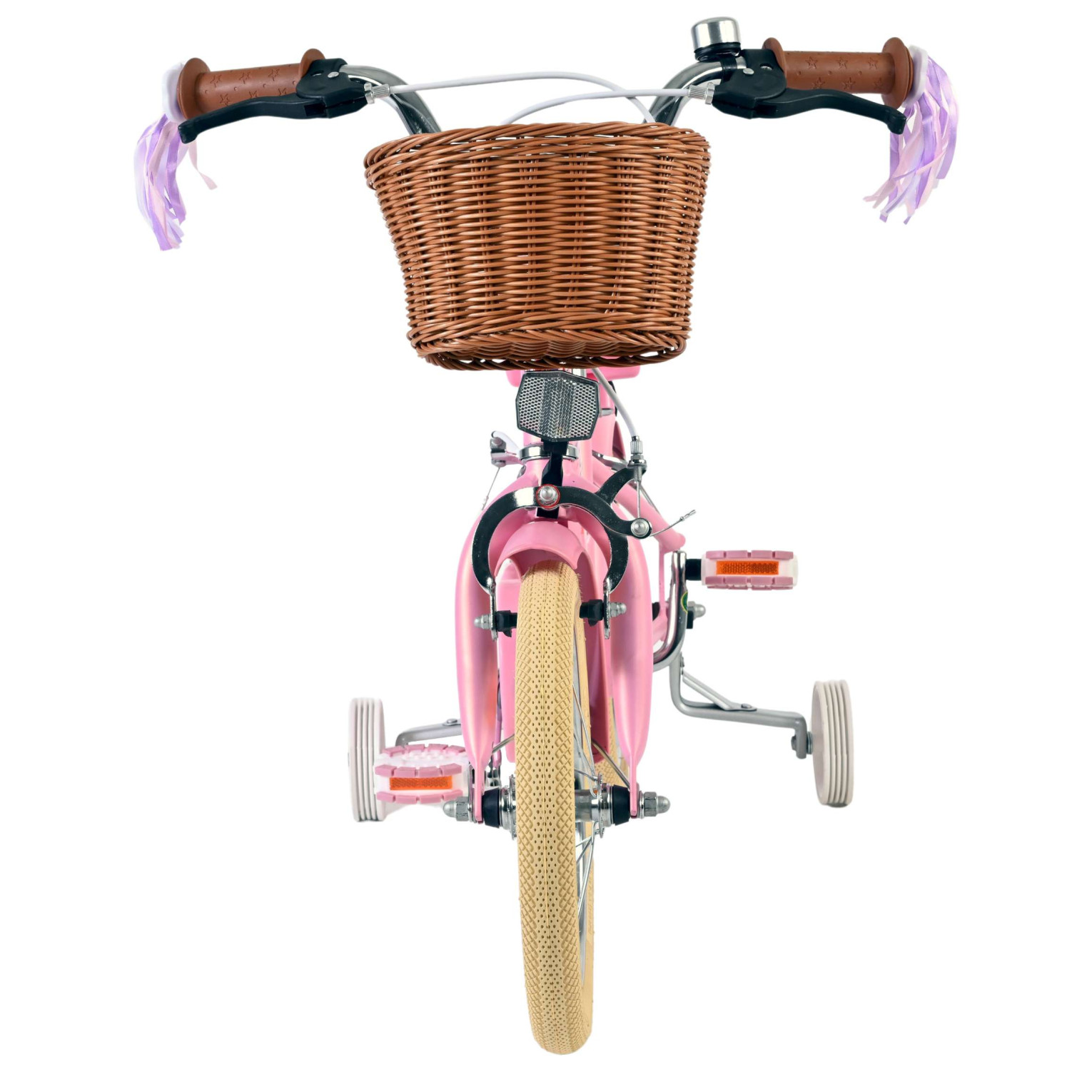 Volare Blossom Fiets - 14 inch - Roze - Twee Handremmen