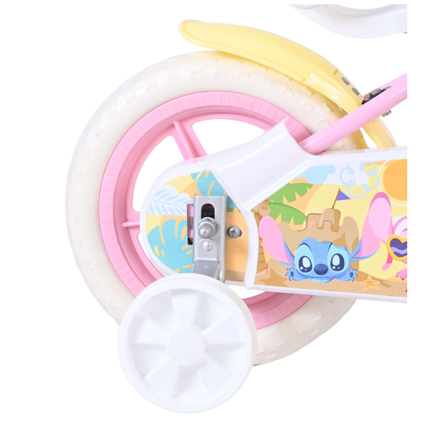 Disney Stitch Fiets - Mag Wheels - 12 inch - Roze