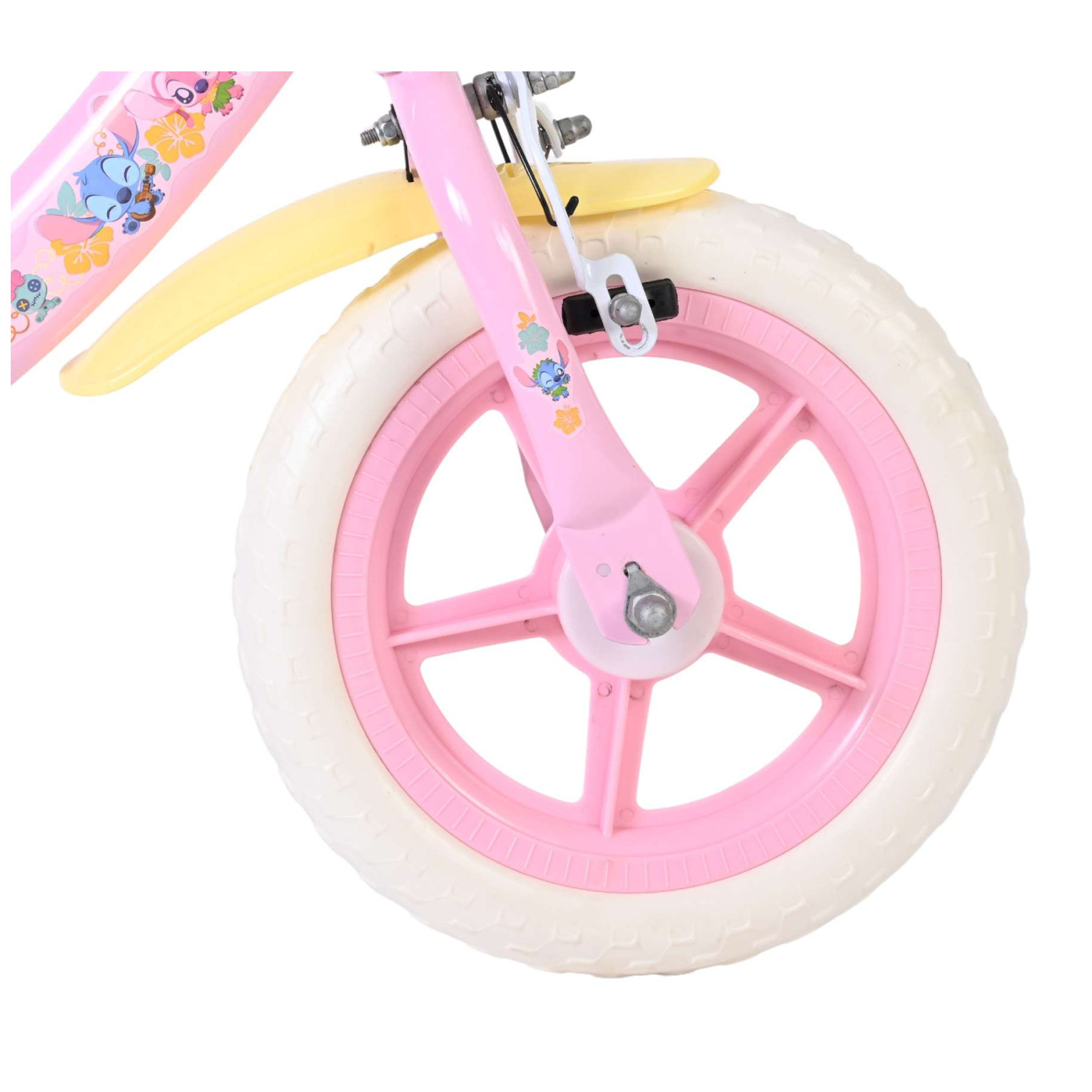 Disney Stitch Fiets - Mag Wheels - 12 inch - Roze