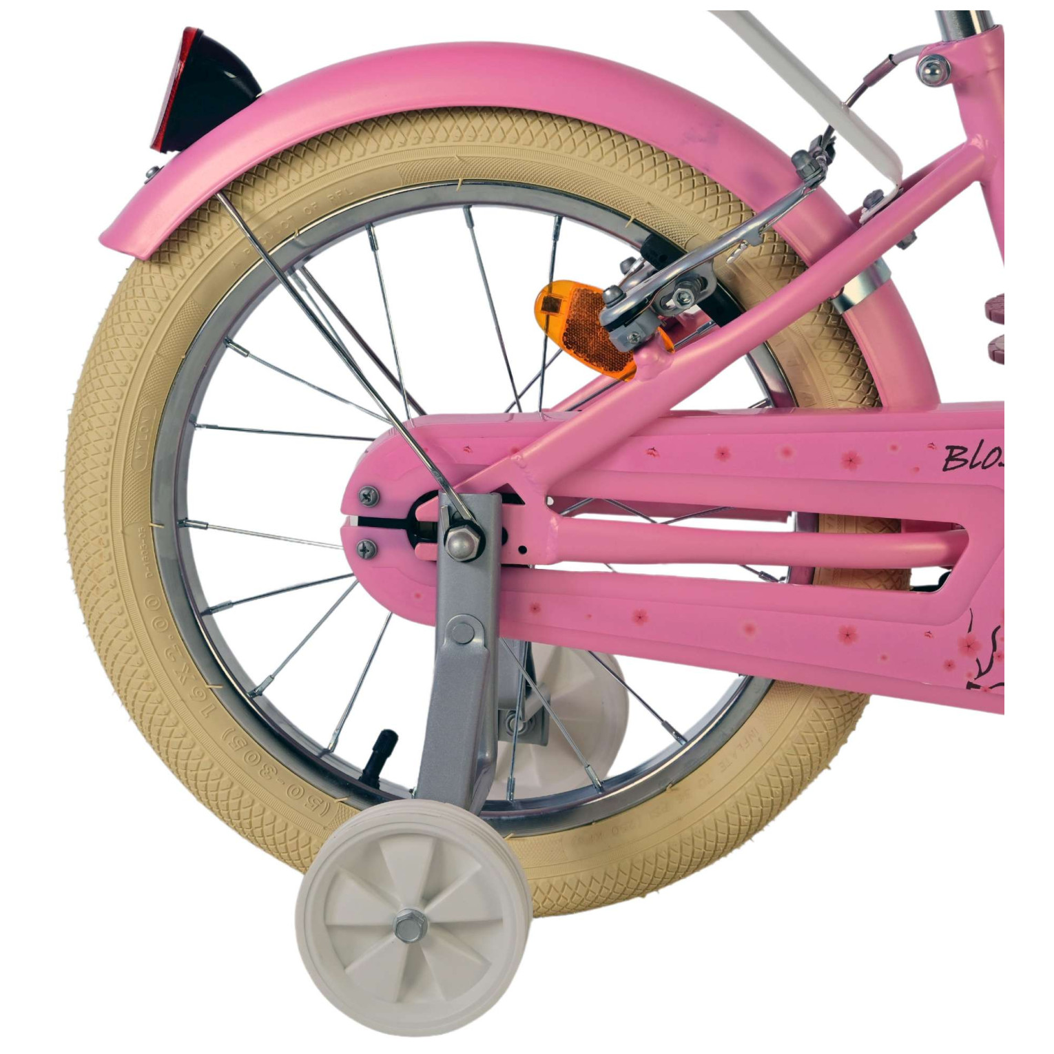 Volare Blossom Fiets - 16 inch - Roze - Twee Handremmen