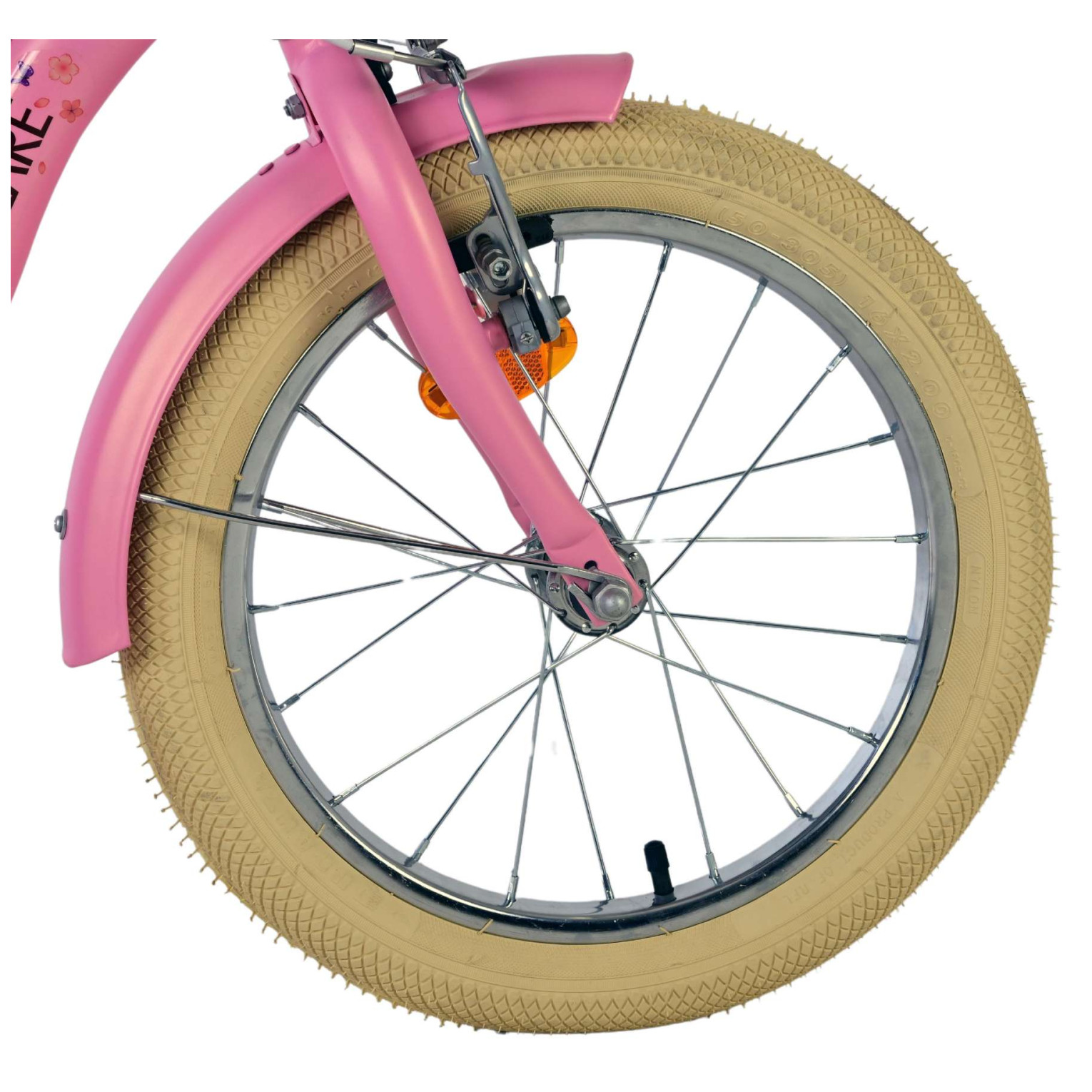 Volare Blossom Fiets - 16 inch - Roze - Twee Handremmen