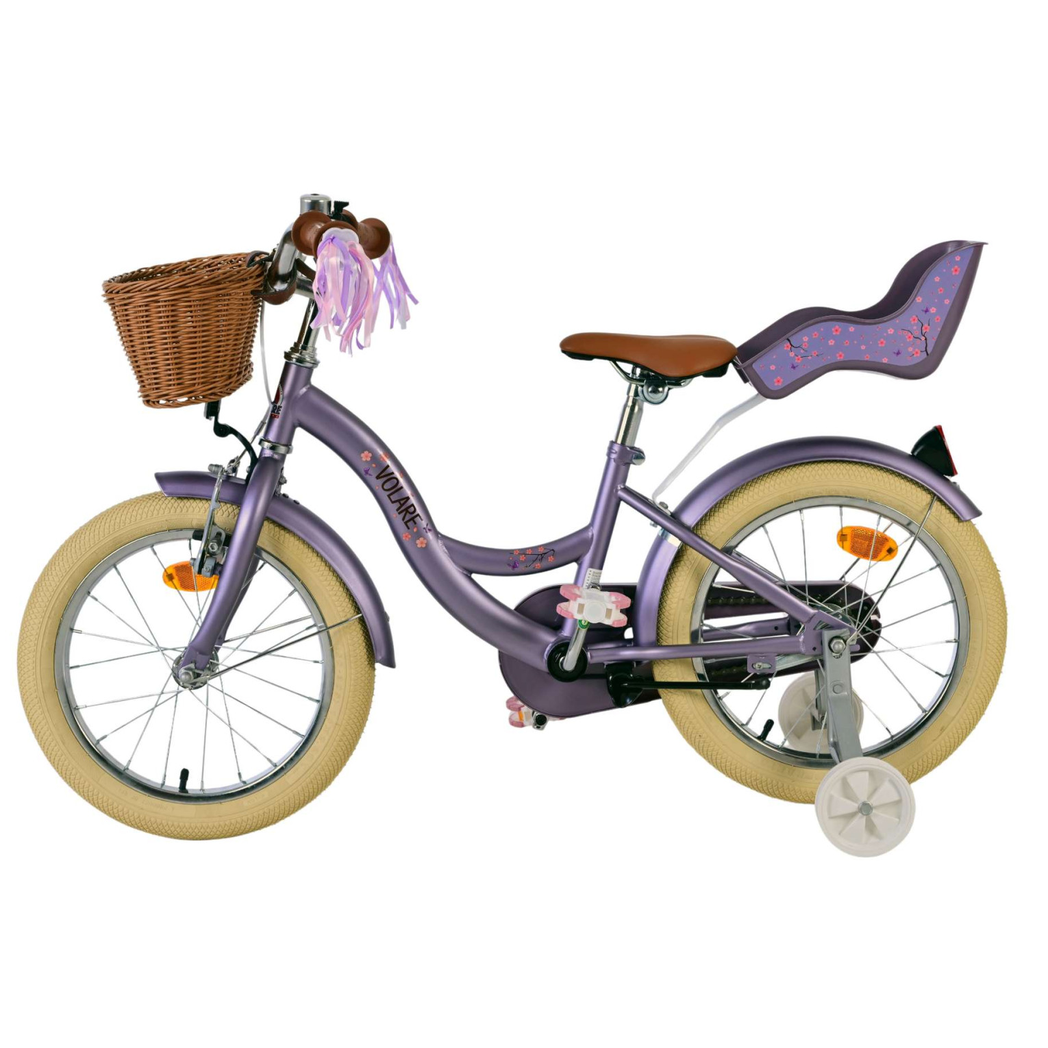 Volare Blossom Fiets - 16 inch - Paars