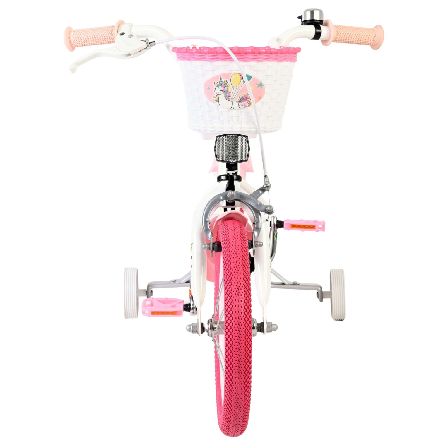 Volare Unicorn Fiets - 14 inch - Wit