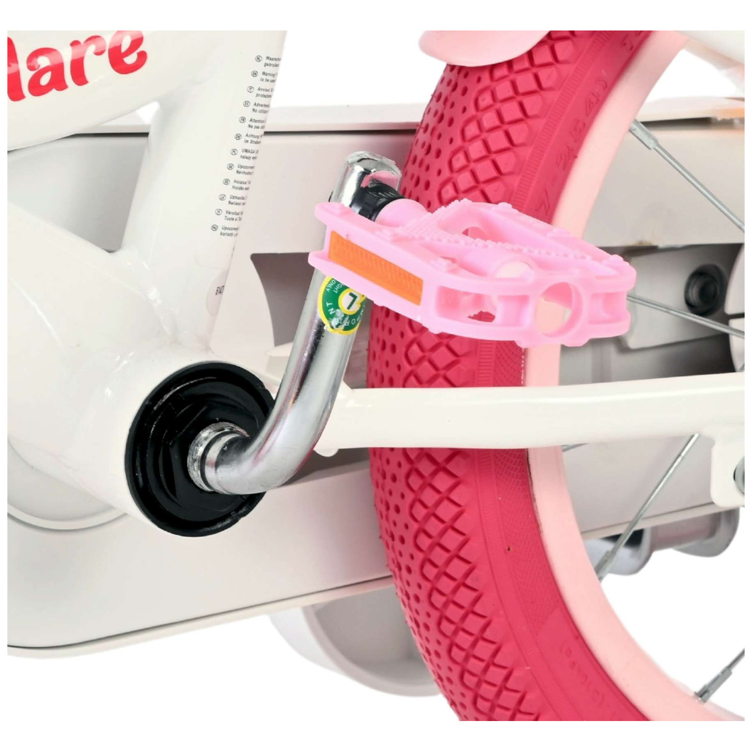 Volare Unicorn Fiets - 14 inch - Wit