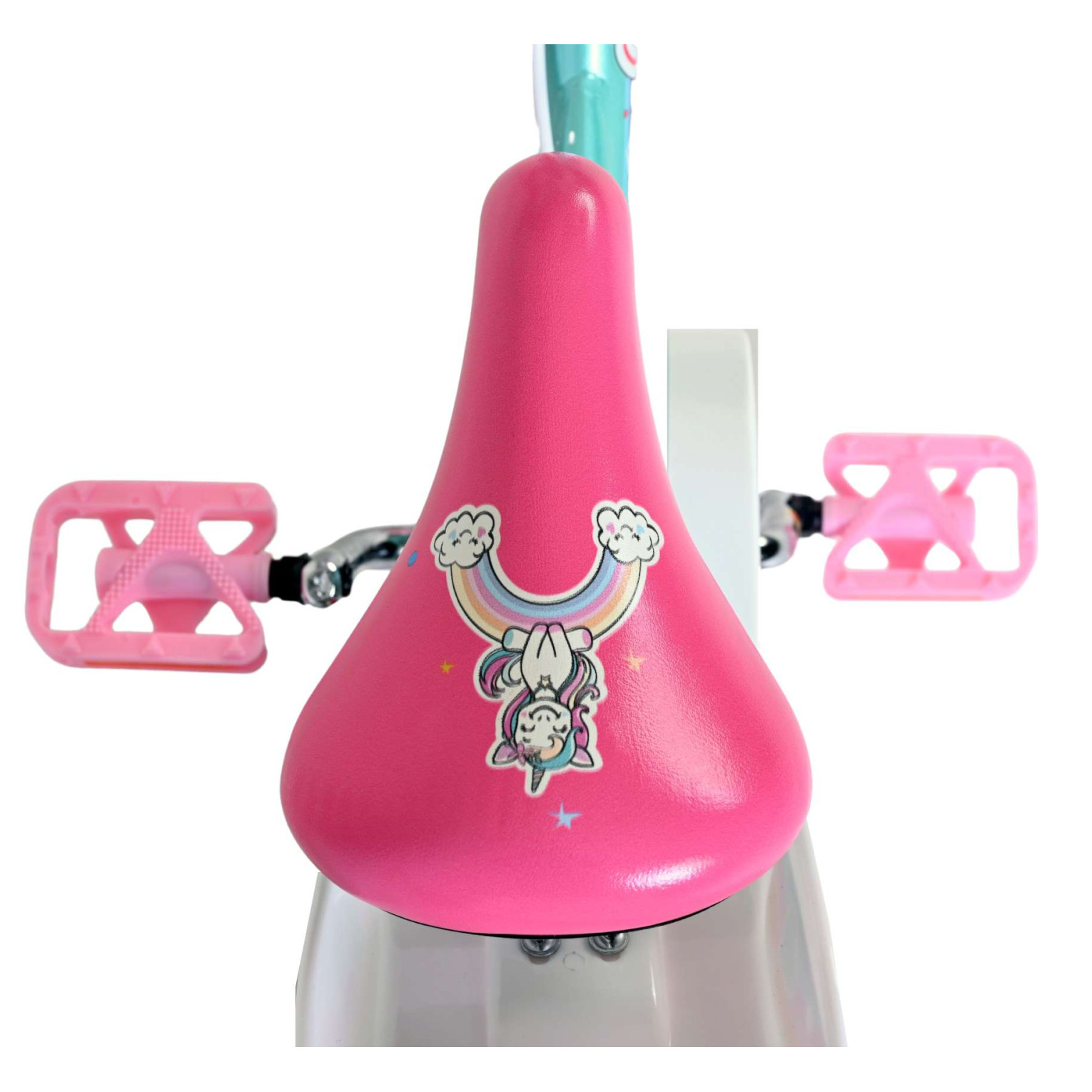 Volare Unicorn Fiets - 12 inch - Groen - Twee handremmen