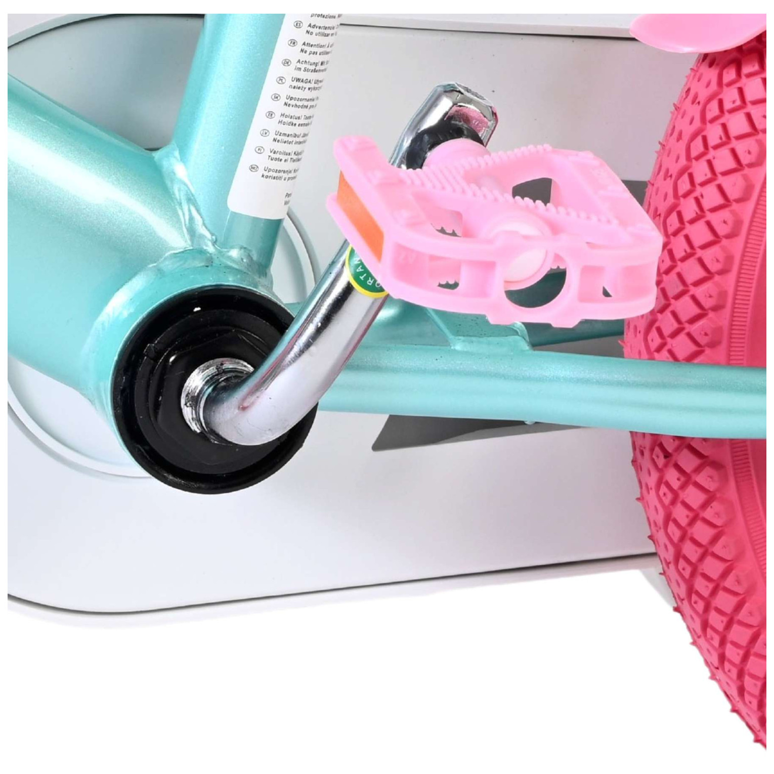 Volare Unicorn Fiets - 12 inch - Groen - Twee handremmen