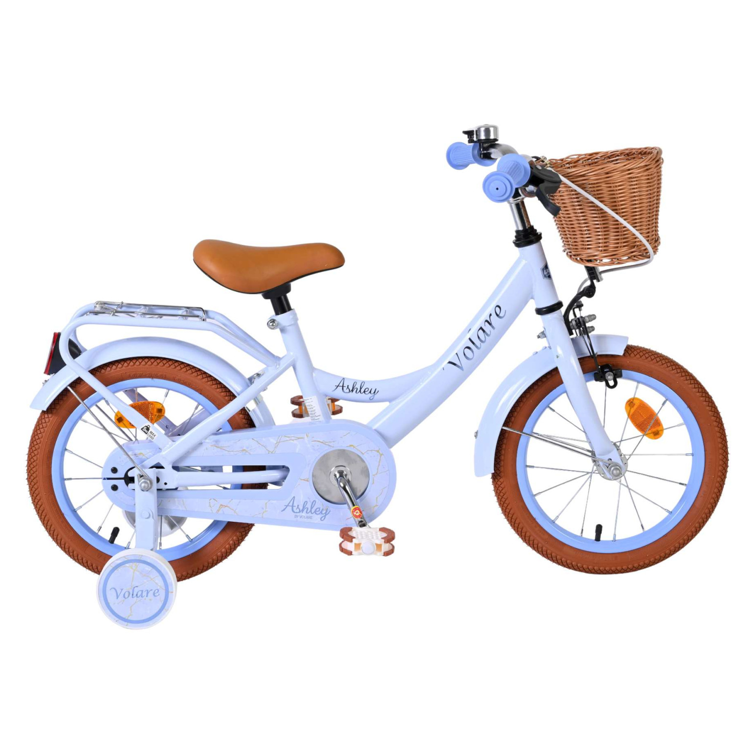 Volare Ashley Fiets - 14 inch - Pastel Blauw