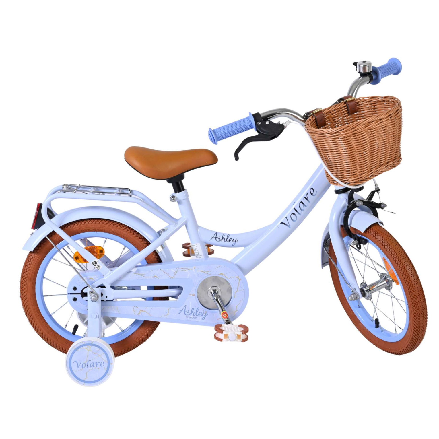 Volare Ashley Fiets - 14 inch - Pastel Blauw