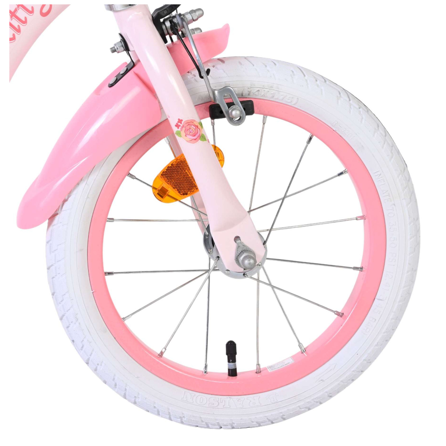 Hello Kitty Fiets - 14 inch - Roze - Twee handremmen