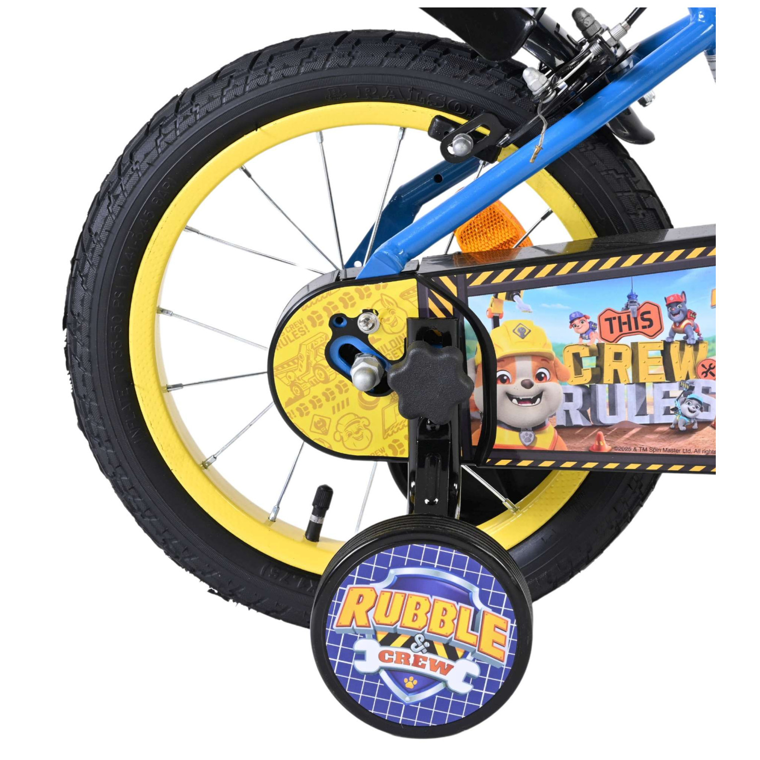 Rubble & Crew Fiets - 14 inch - Blauw - Twee handremmen