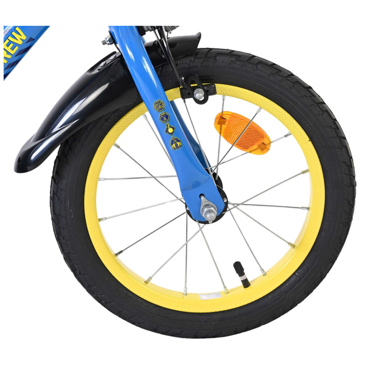 Rubble & Crew Fiets - 14 inch - Blauw - Twee handremmen
