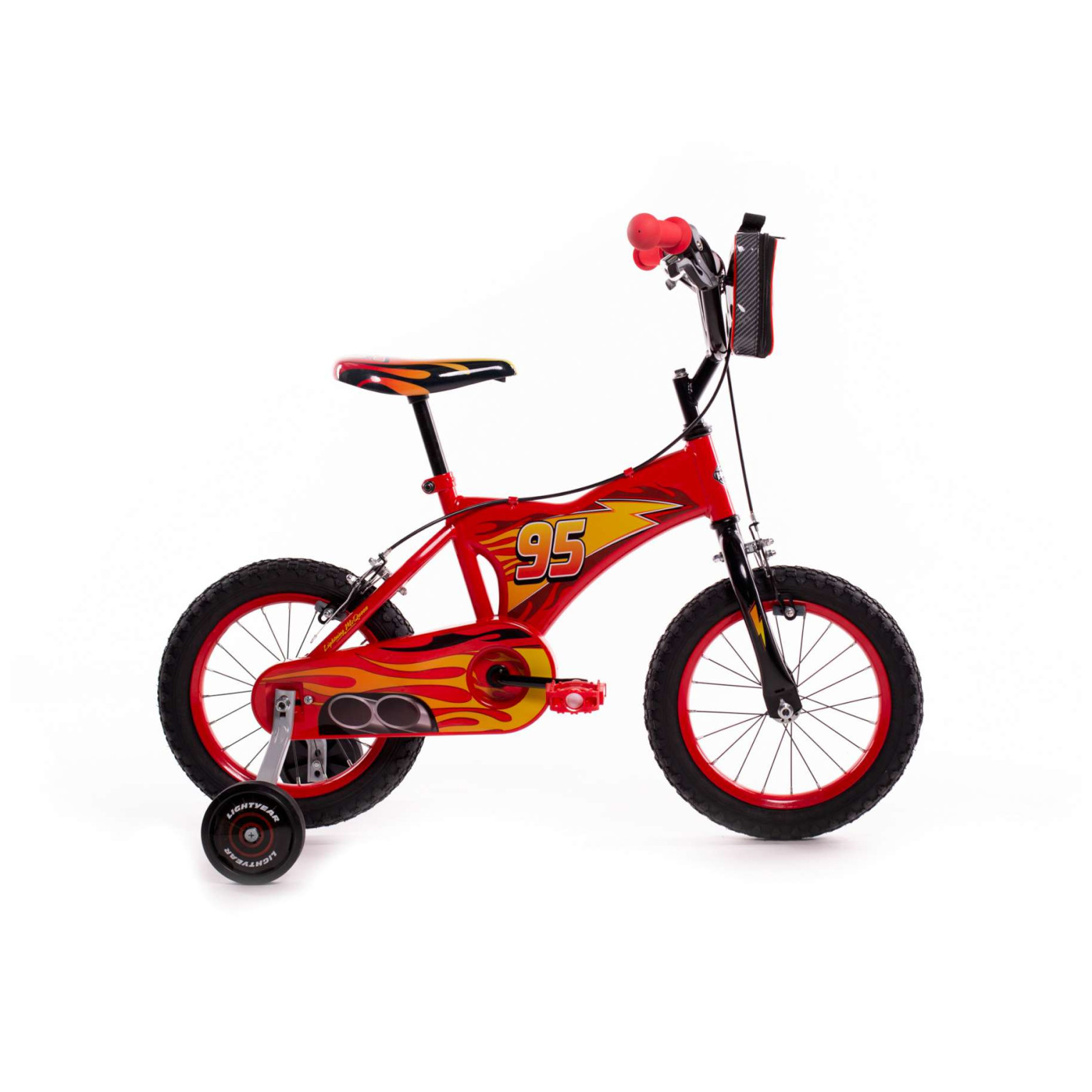 Disney Cars Fiets - 14 inch - Rood - Twee handremmen