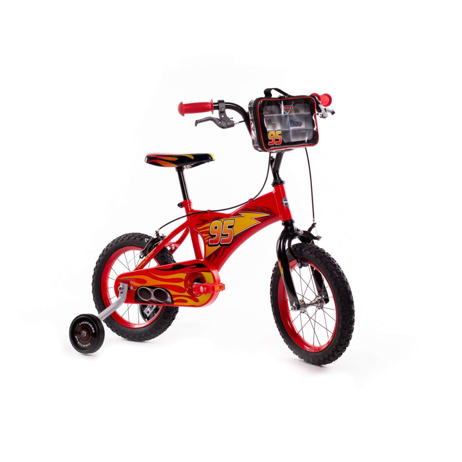 Disney Cars Fiets - 14 inch - Rood - Twee handremmen