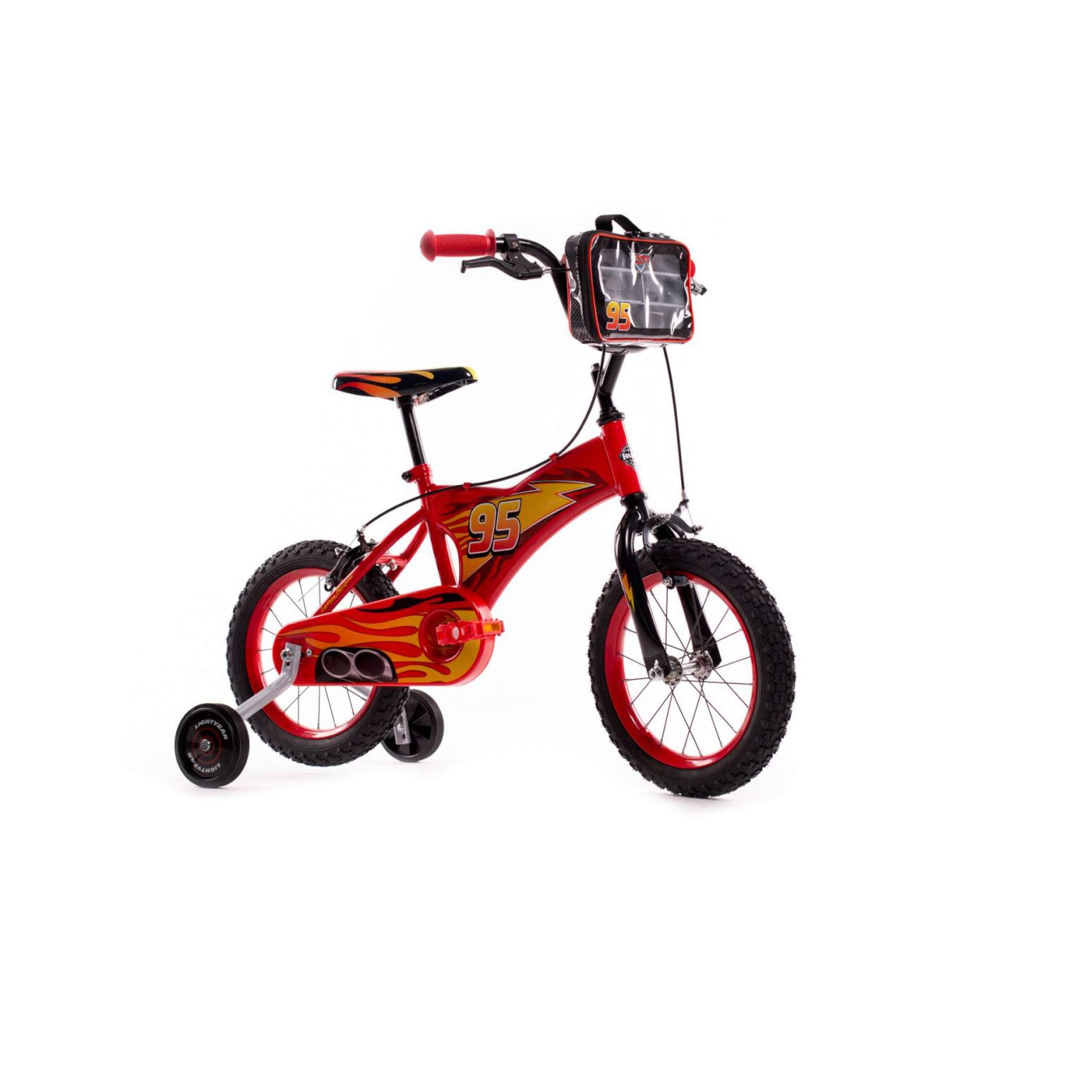 Disney Cars Fiets - 14 inch - Rood - Twee handremmen