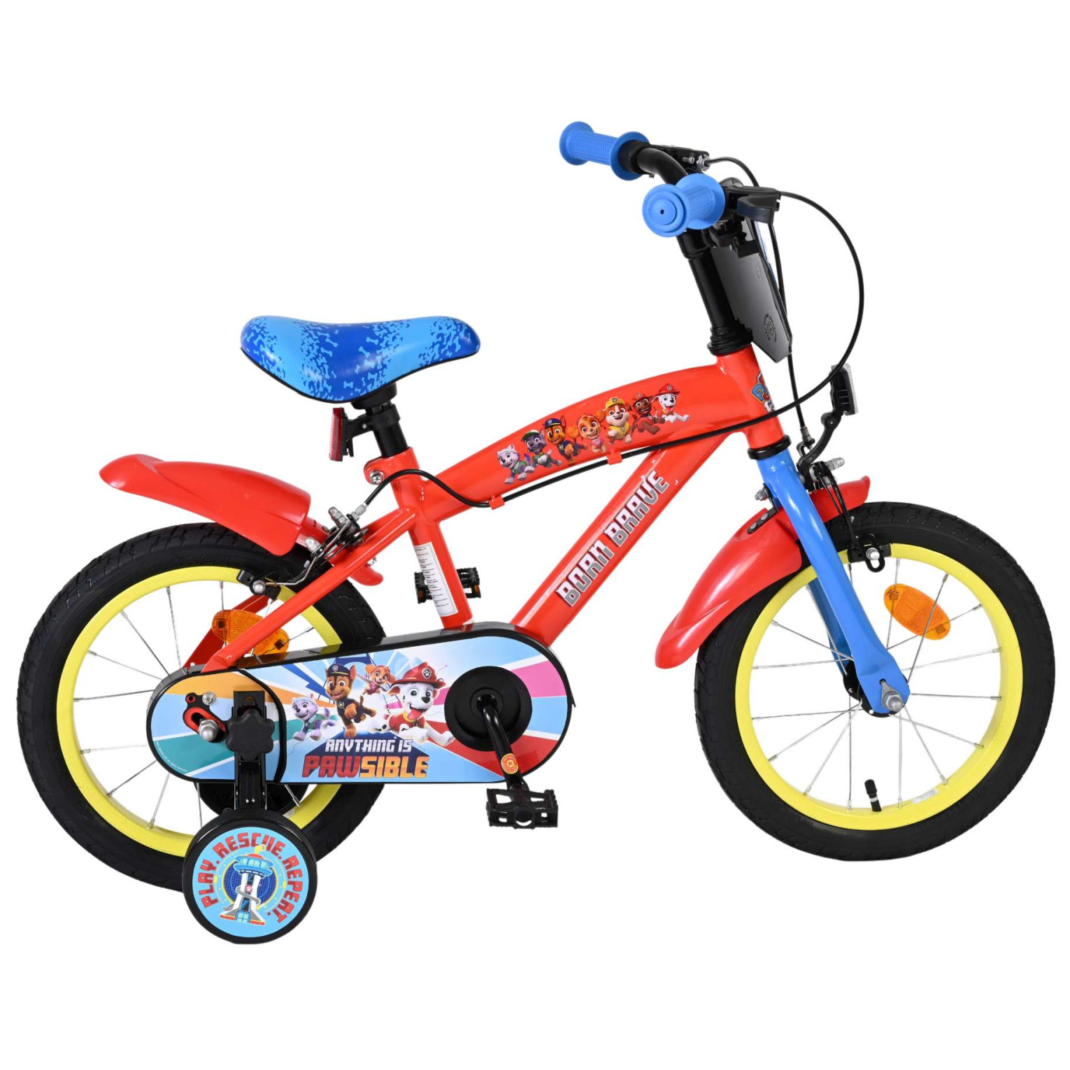 Paw Patrol Fiets - 14 inch - Twee handremmen