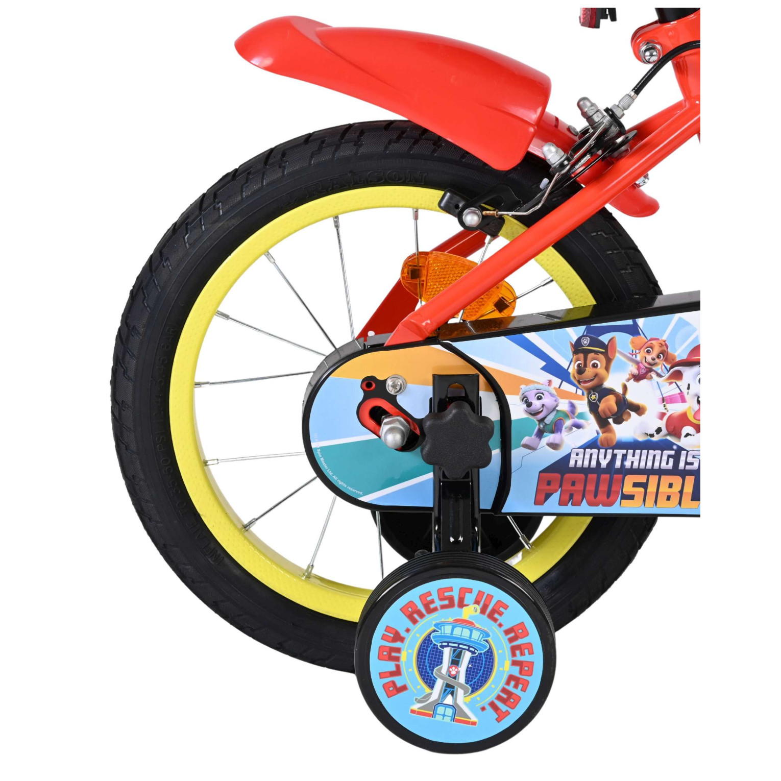 Paw Patrol Fiets - 14 inch - Twee handremmen