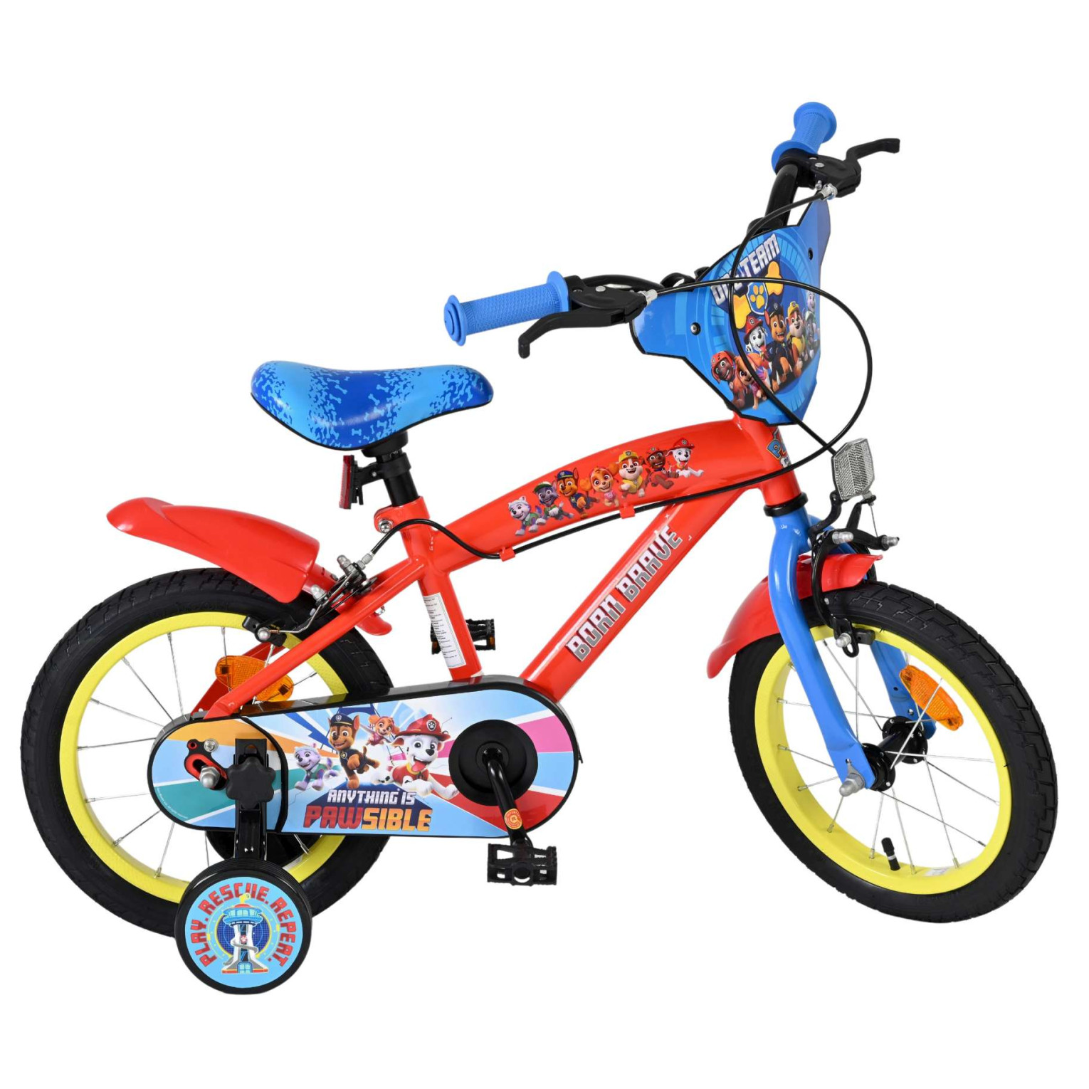 Paw Patrol Fiets - 14 inch - Twee handremmen