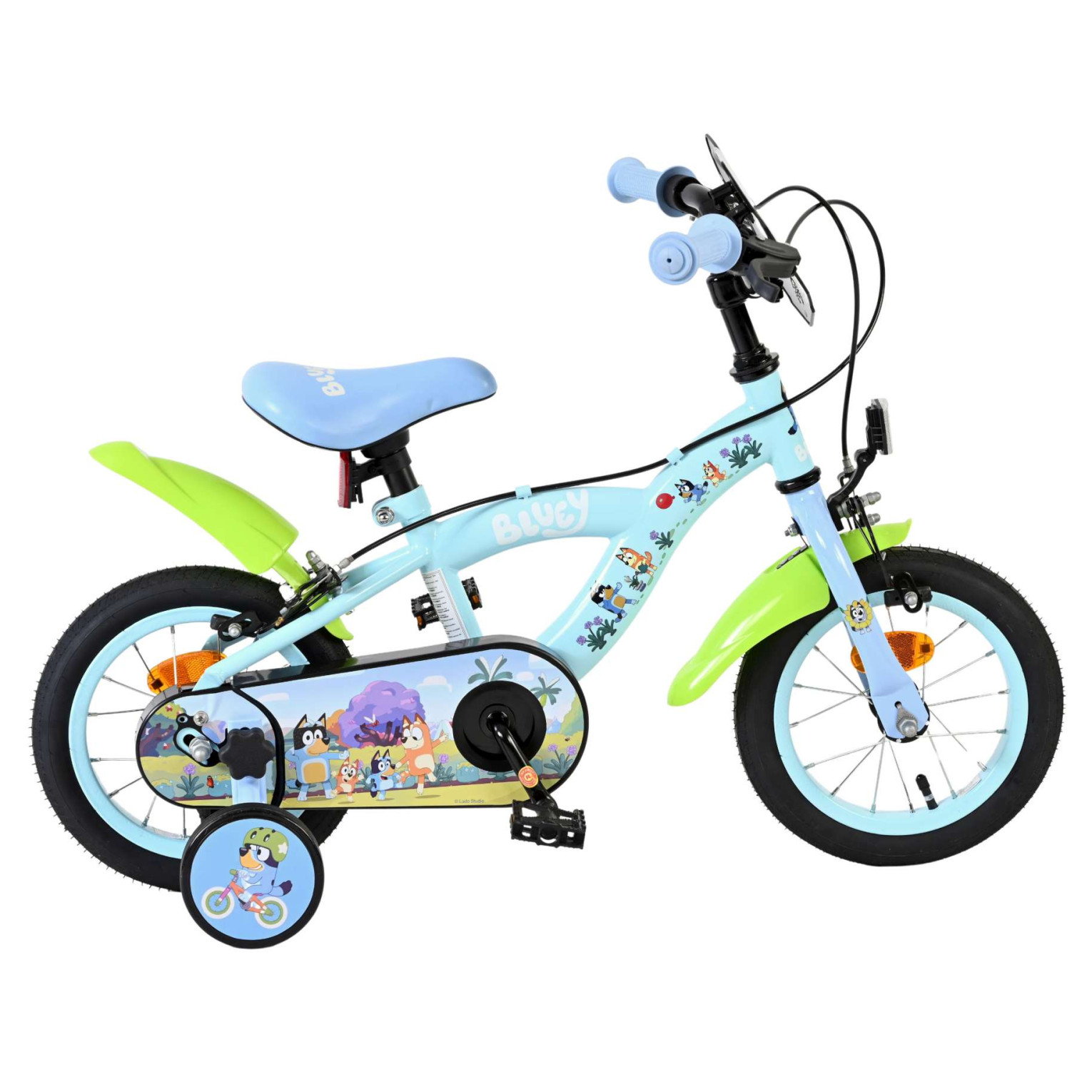 Bluey Fiets 12 inch - Lichtblauw - Twee handremmen