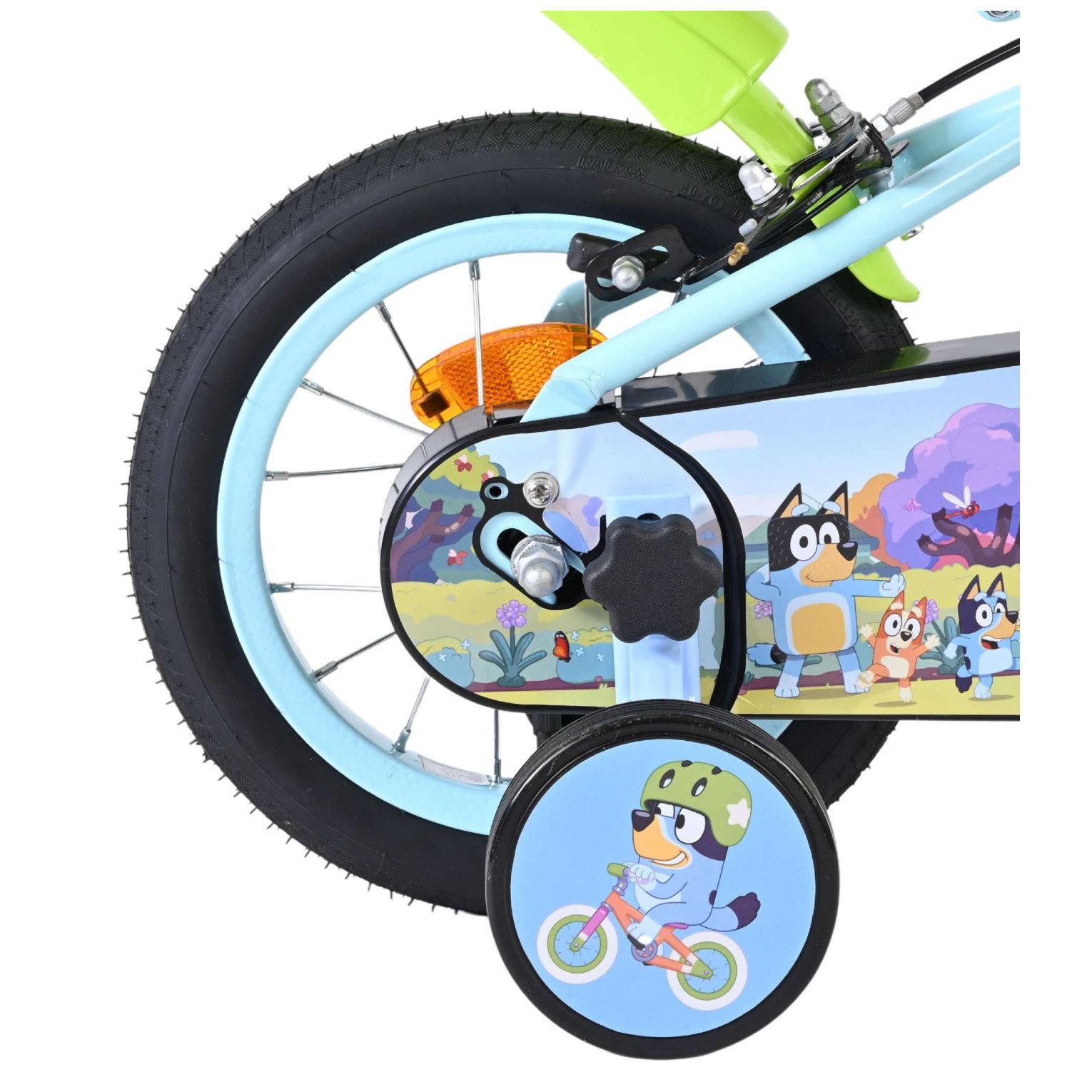Bluey Fiets 12 inch - Lichtblauw - Twee handremmen