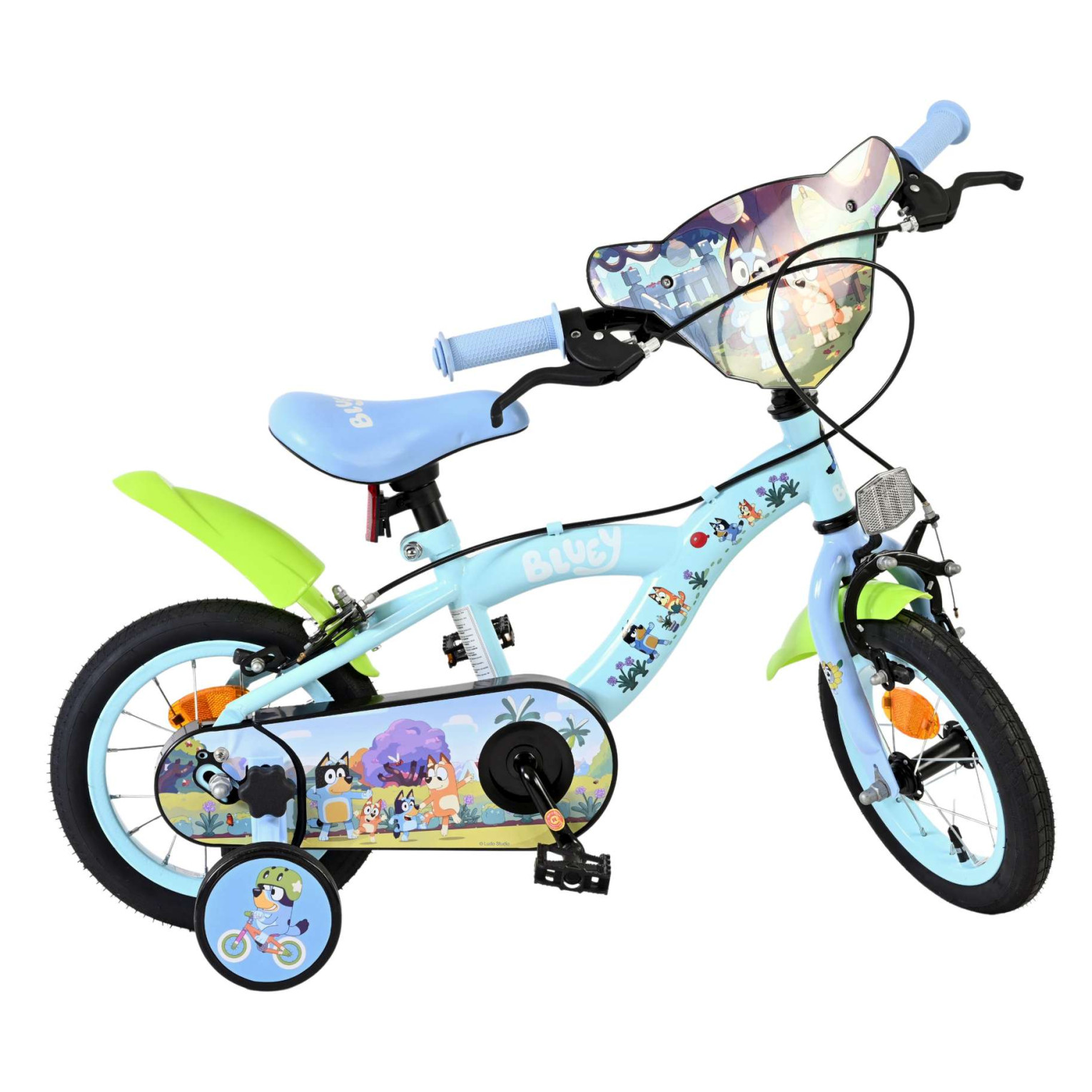 Bluey Fiets 12 inch - Lichtblauw - Twee handremmen
