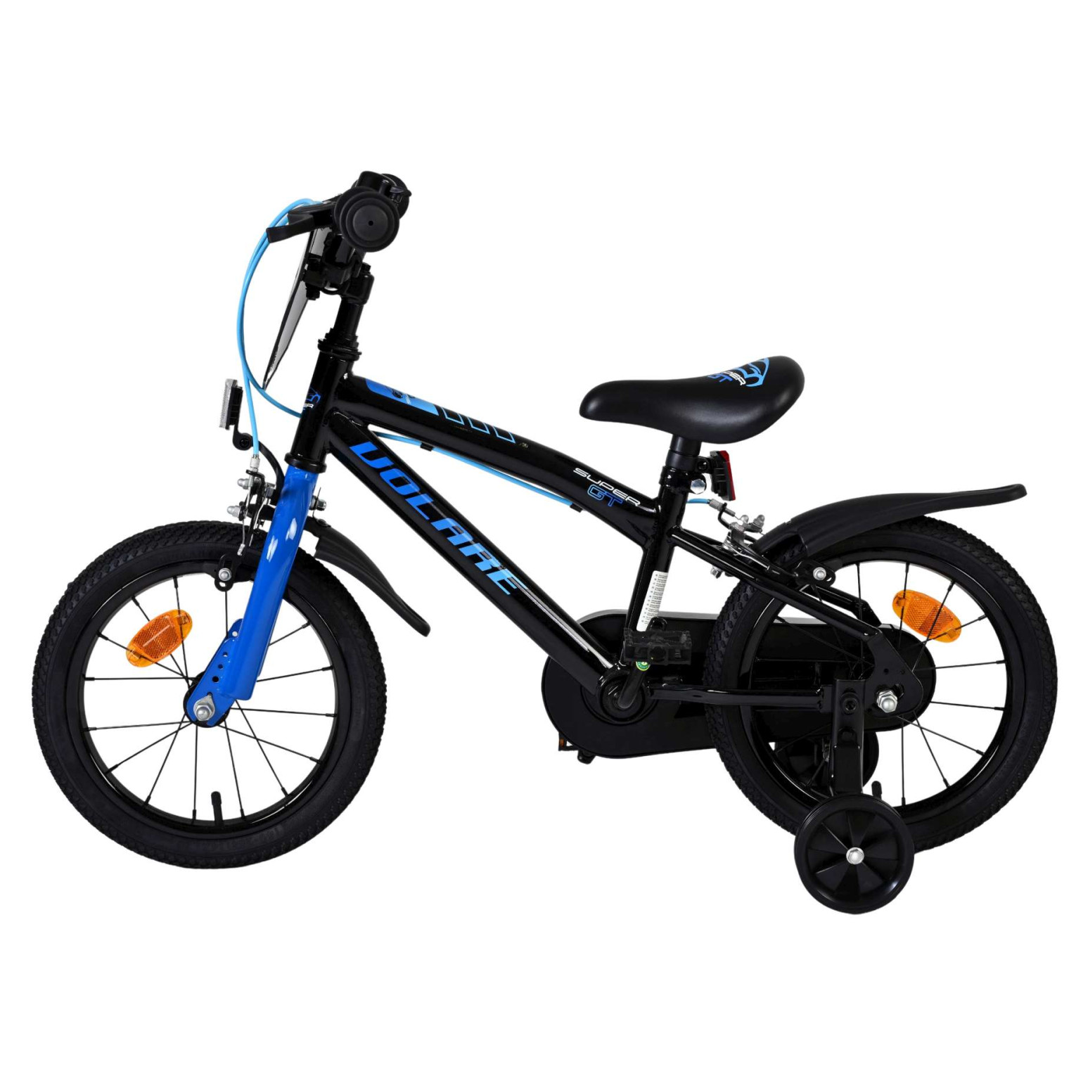 Volare Super GT Fiets - 14 inch - Blauw - Twee handremmen