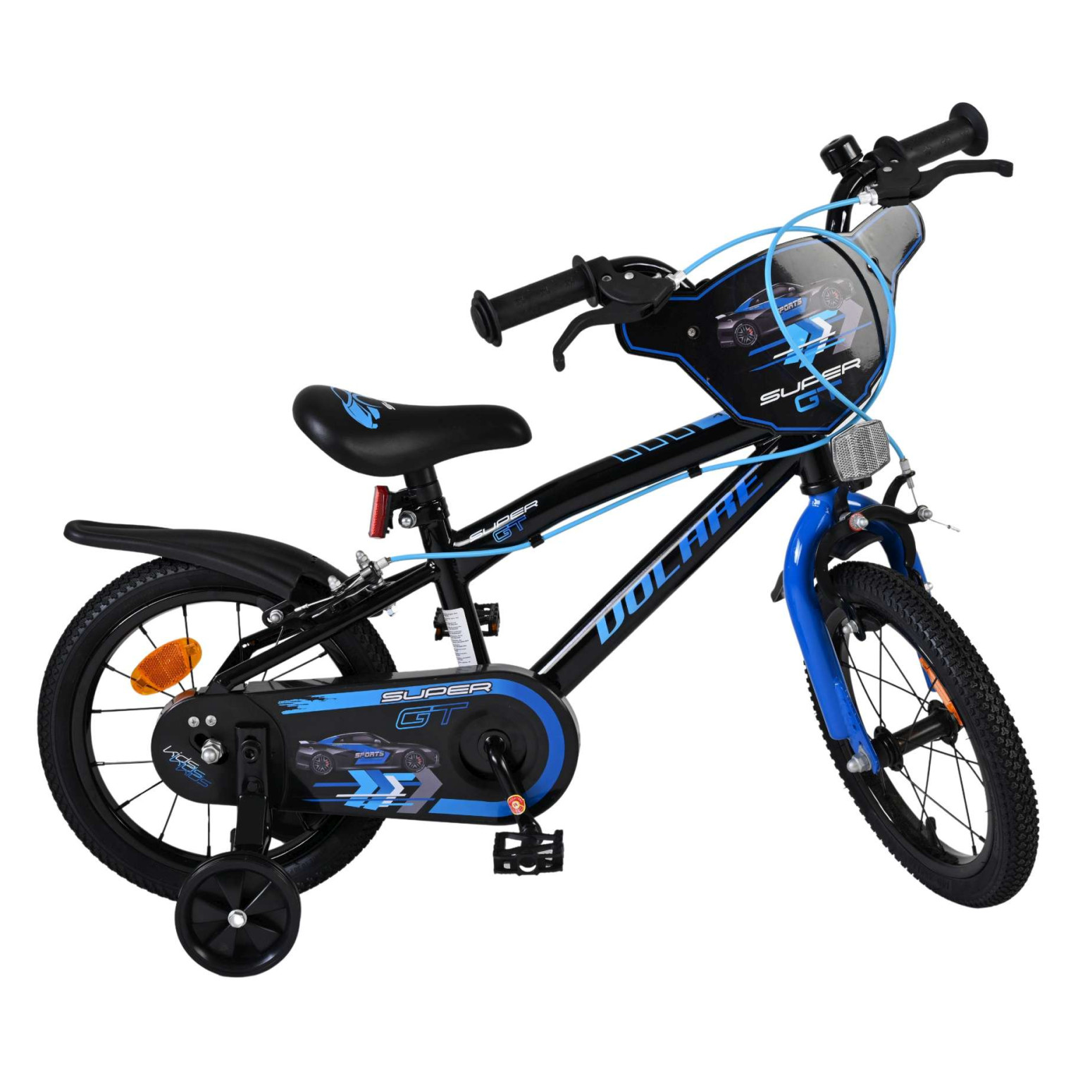 Volare Super GT Fiets - 14 inch - Blauw - Twee handremmen