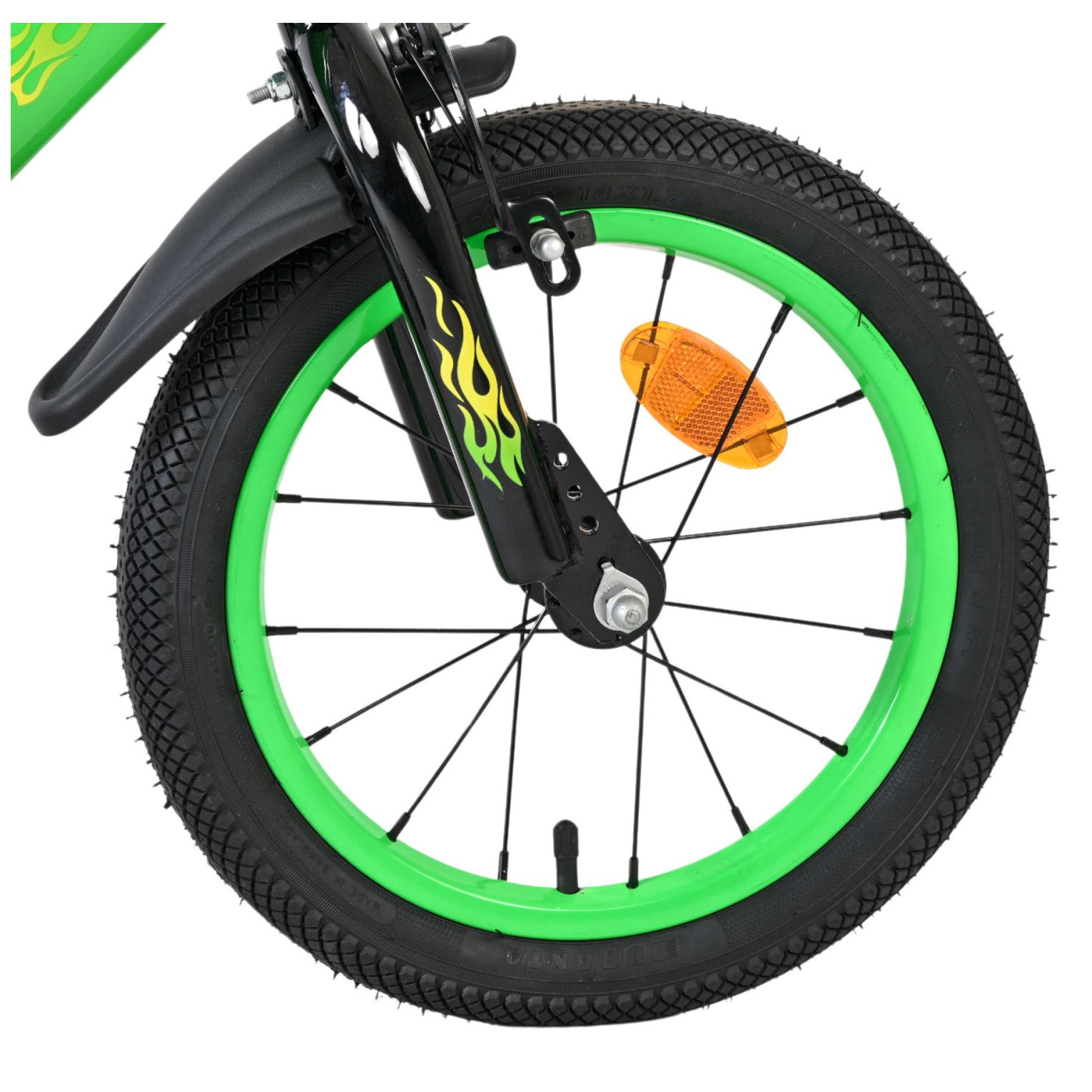 Volare Strike Fiets - 14 inch - Zwart Groen