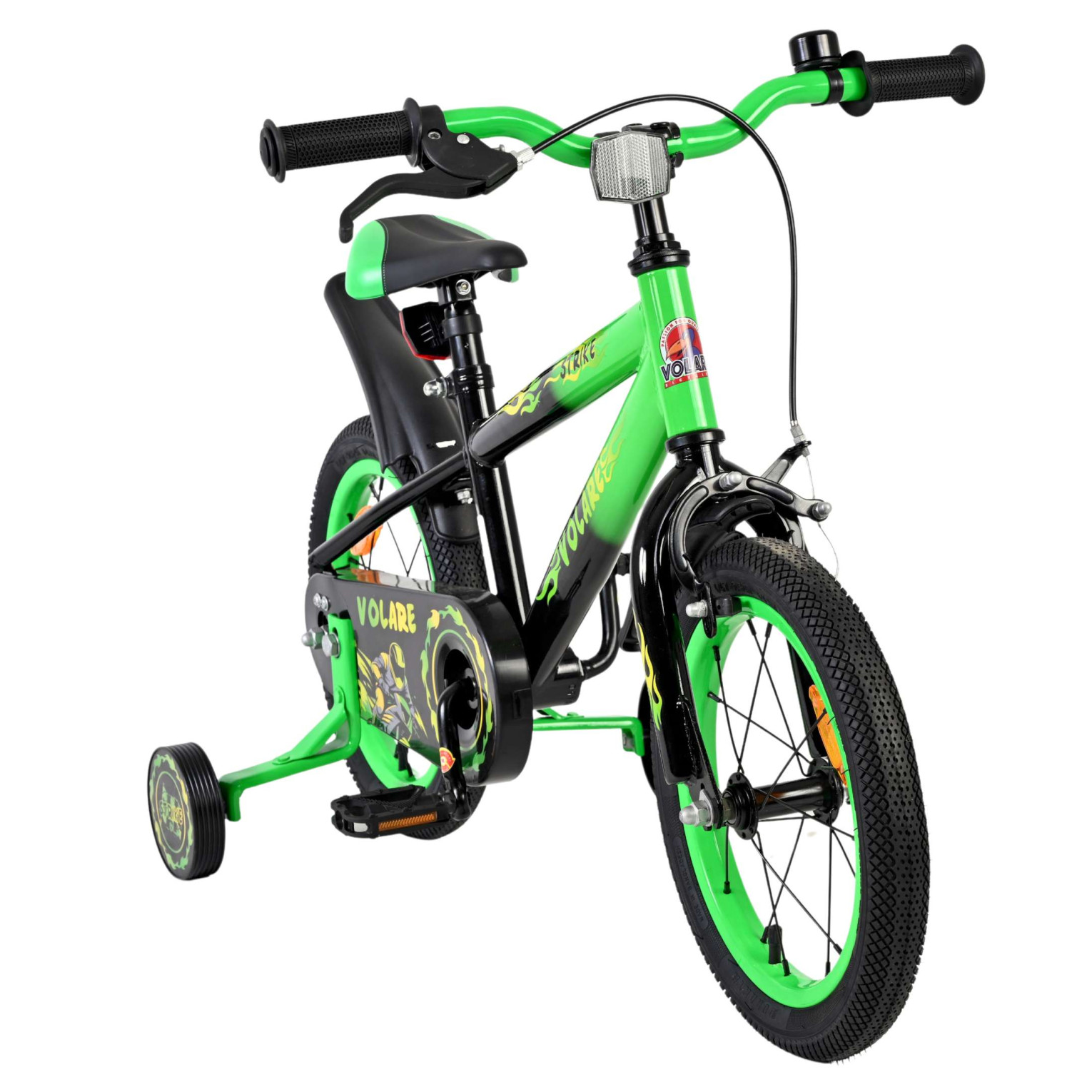 Volare Strike Fiets - 14 inch - Zwart Groen