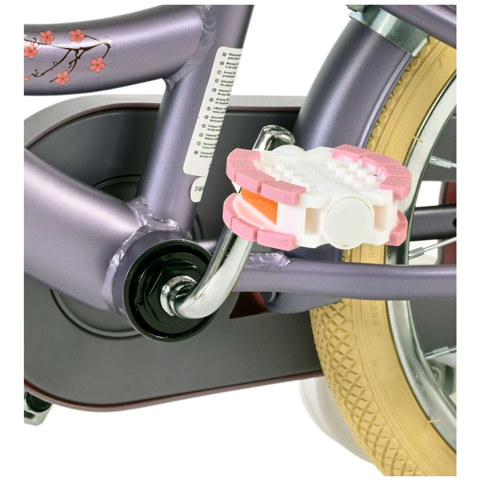 Volare Blossom Fiets - 14 inch - Paars
