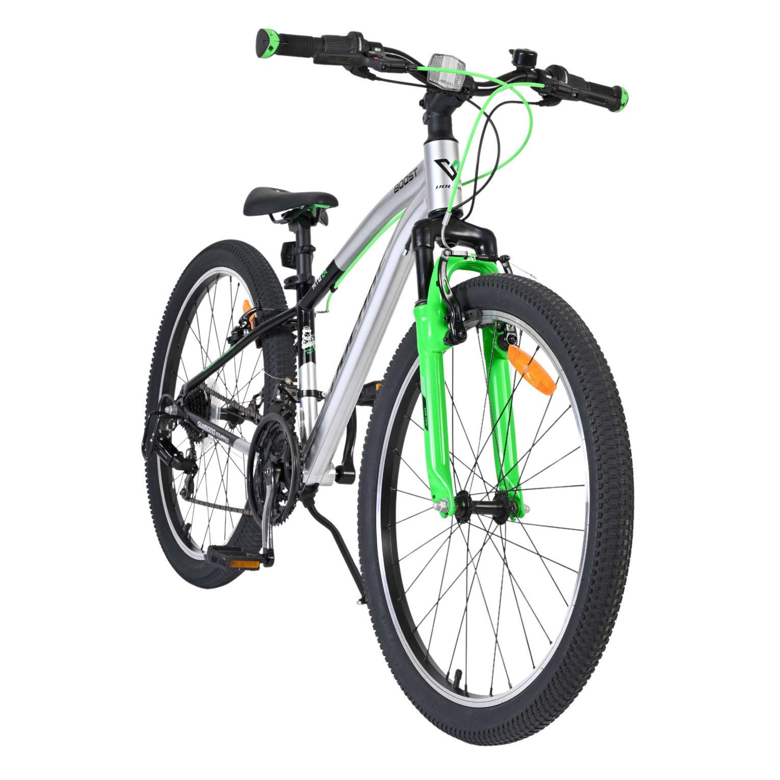 Volare Boost Fiets - 24 inch - 21 Speed - Zilver/Groen