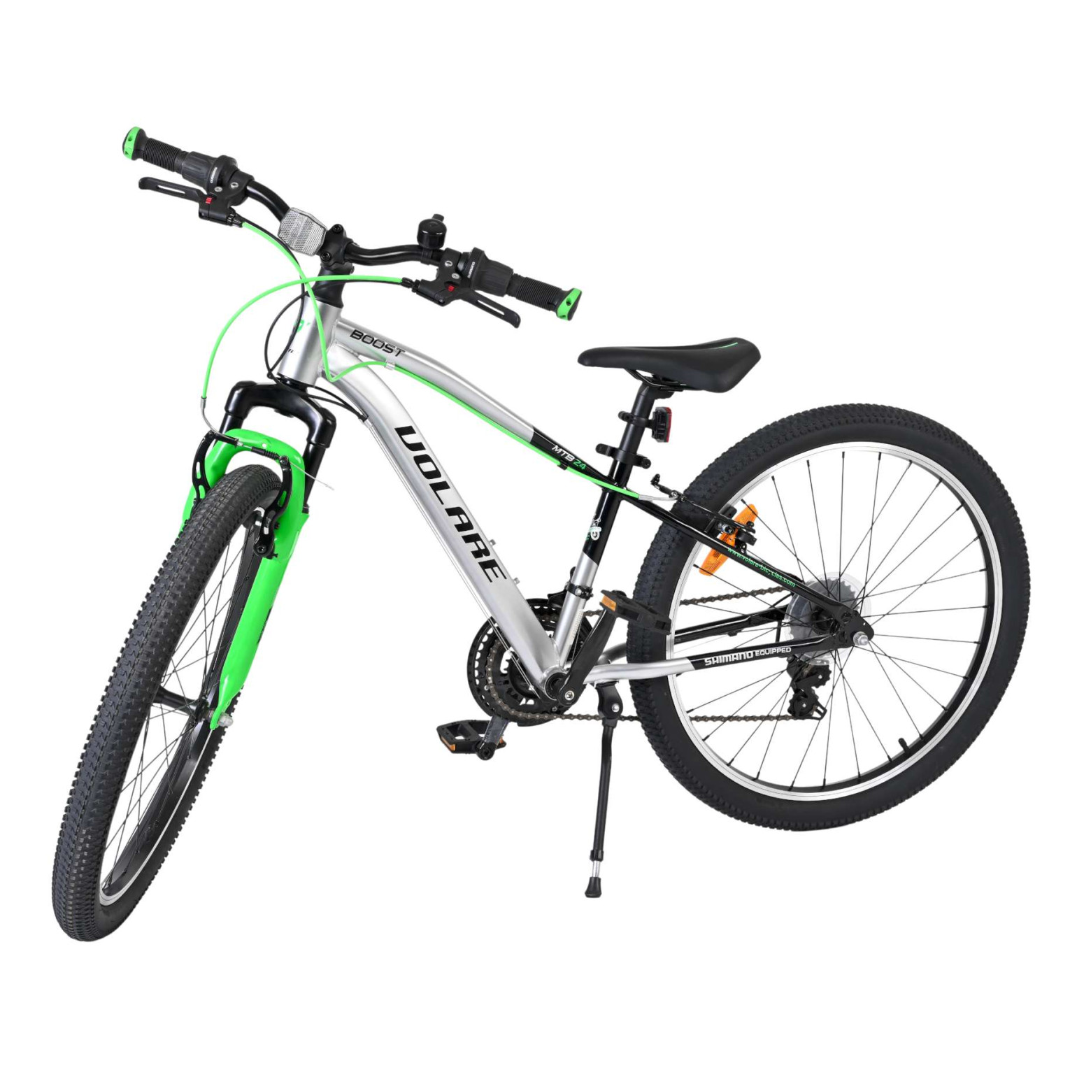 Volare Boost Fiets - 24 inch - 21 Speed - Zilver/Groen